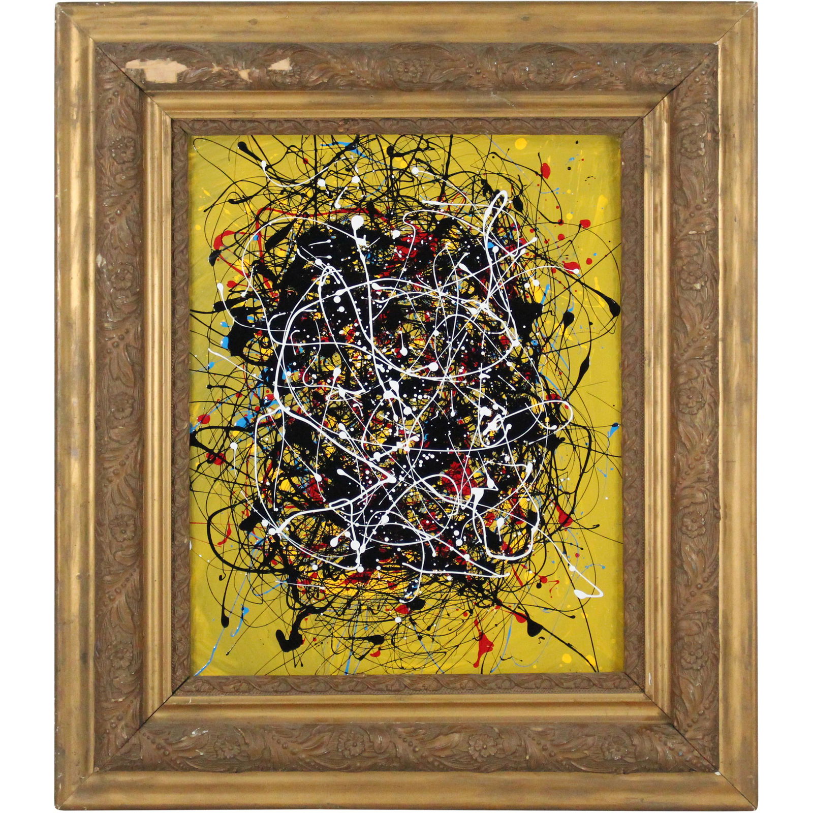 Thomas Pulgini, Listed American Abstract Pollock Drip (1 of 12)