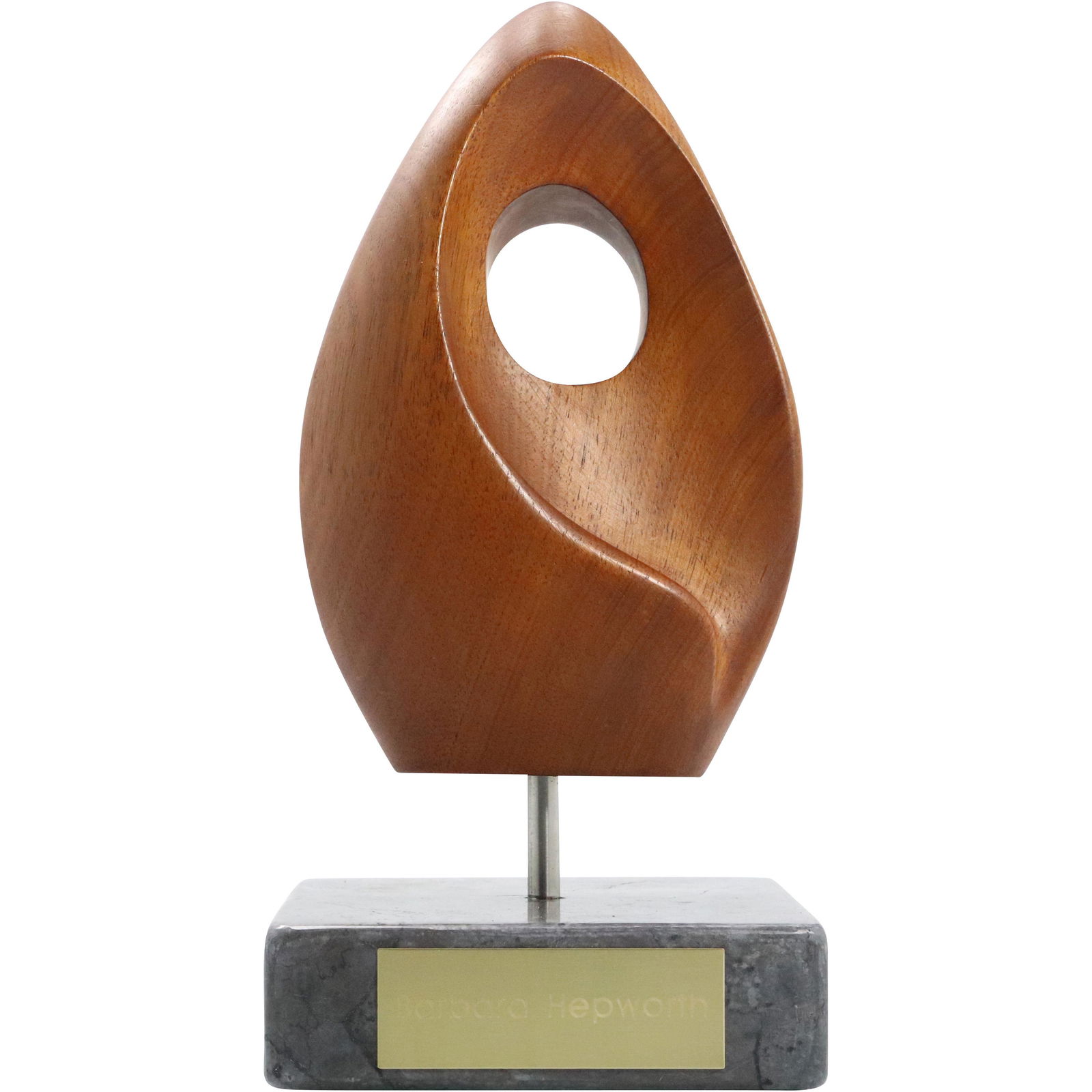 Barbara Hepworth; 20thC. Biomorphic Wood Sculpture Sign (1 of 9)