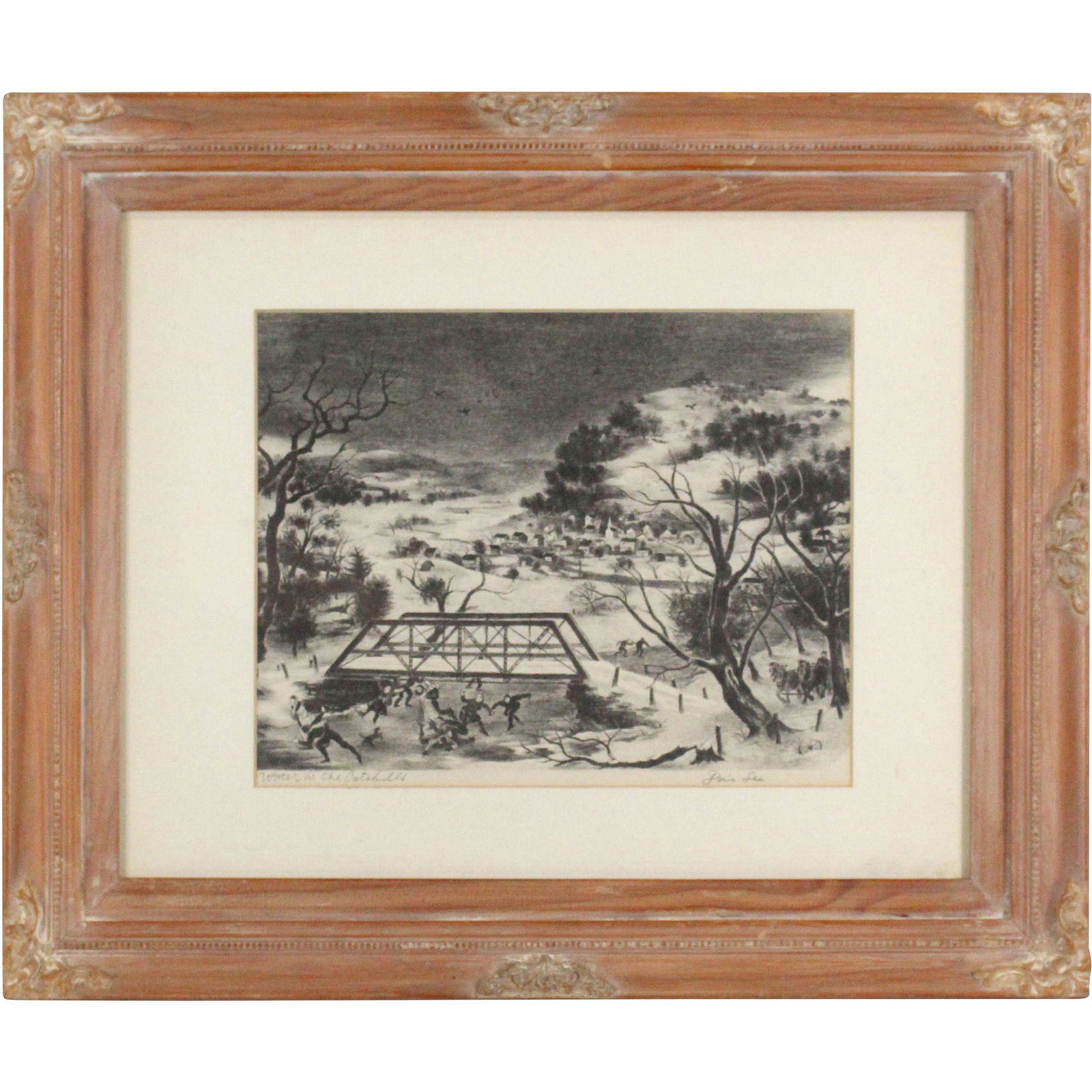 DORIS LEE, Woodstock Artist, "Winter in The Catskills" (1 of 9)