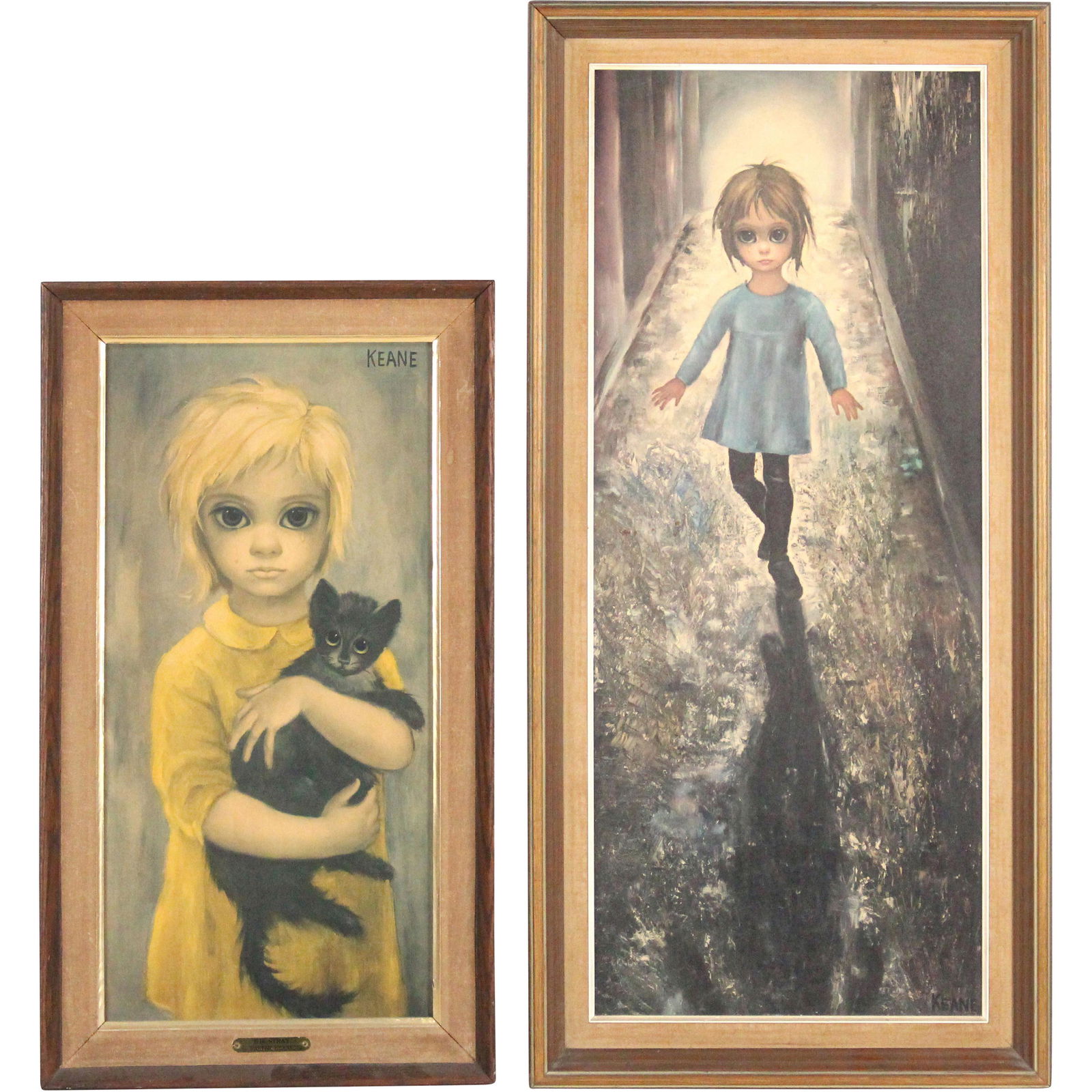 Walter Keane, [2] Vintage Lithographic Prints Wide-Eyes (1 of 10)