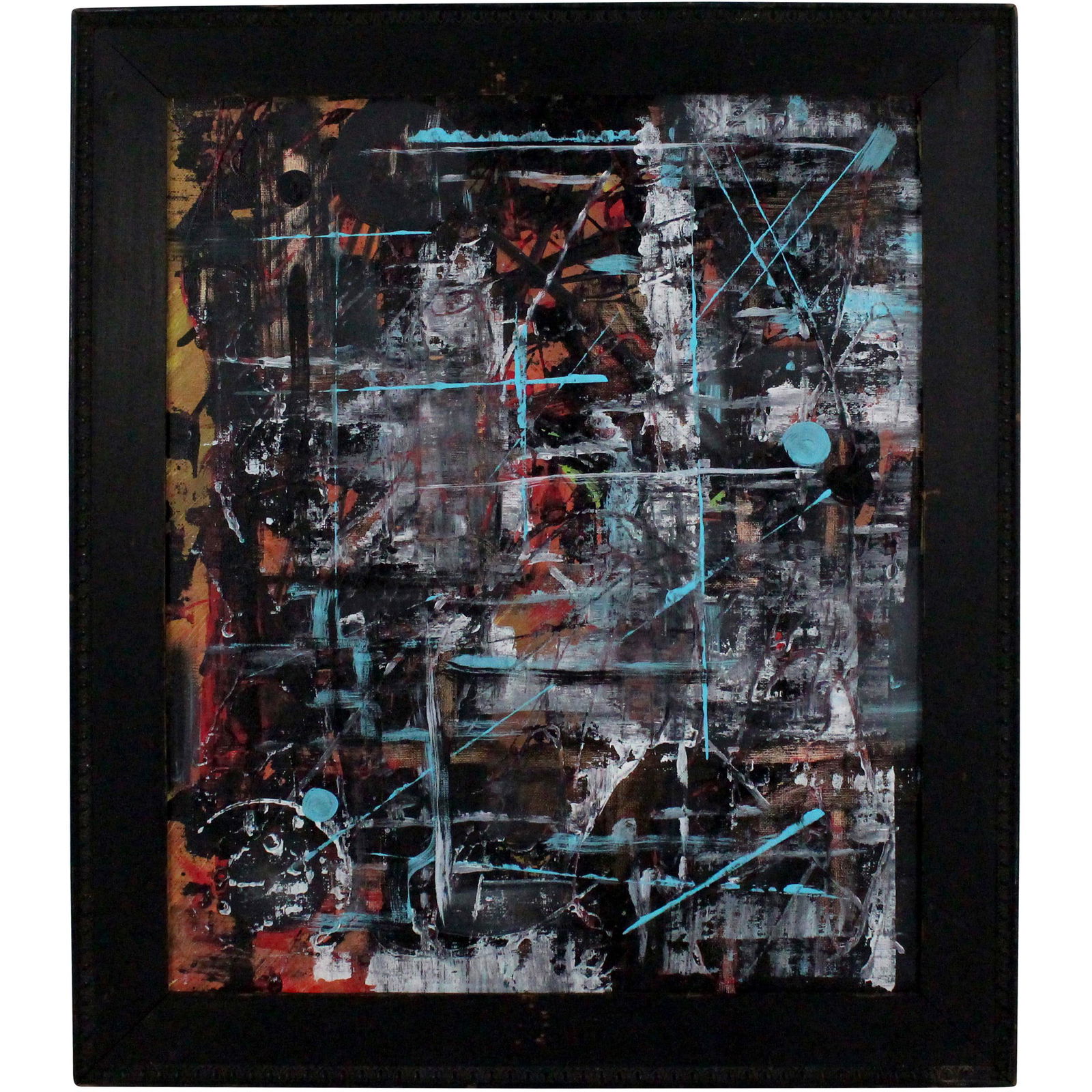 Zumba, 20th C. Bucks County Pa, Abstract Painting O/b (1 of 12)