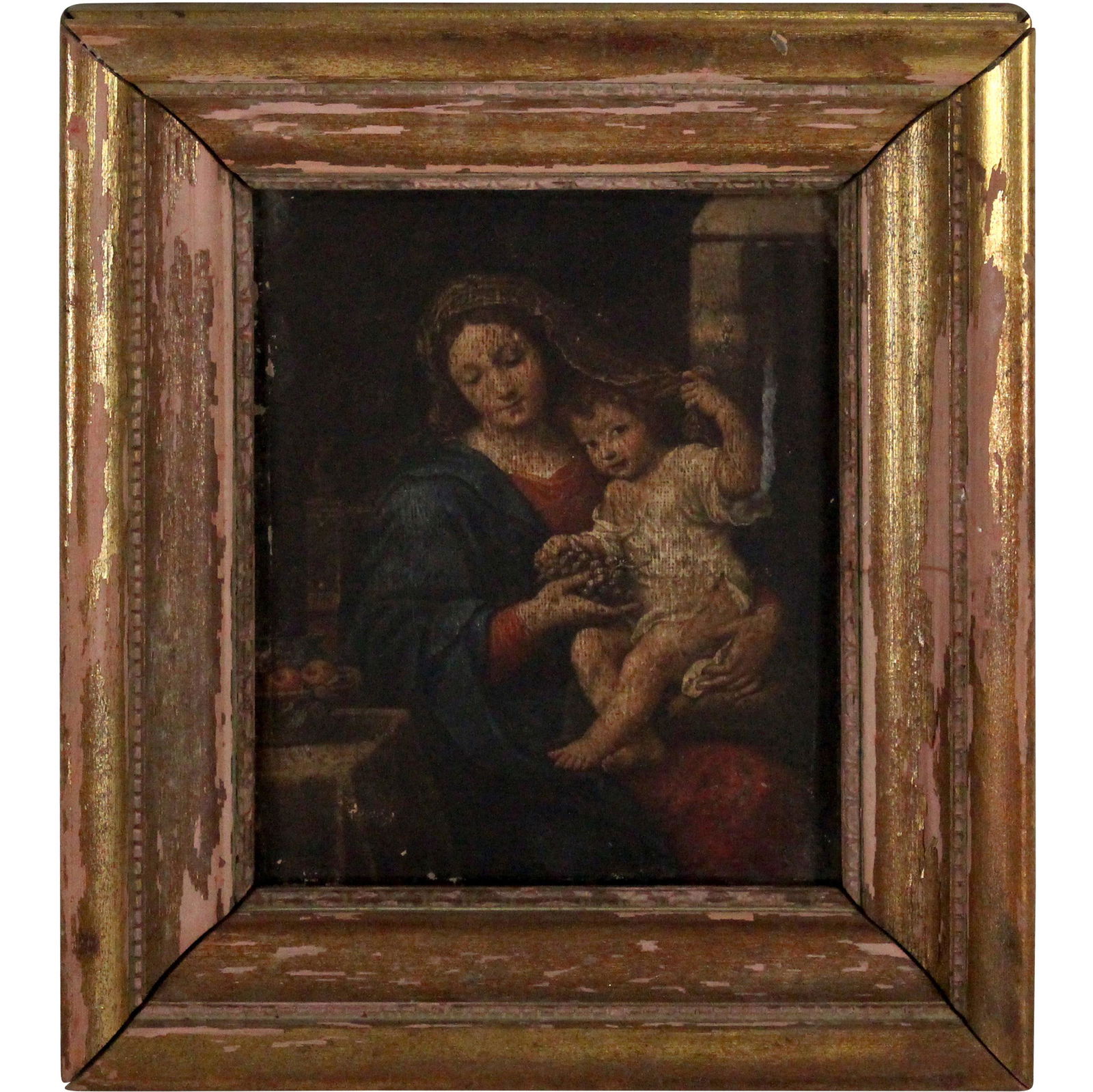 19th C. Virgin Mary Framed Quality Chromolithograph (1 of 7)