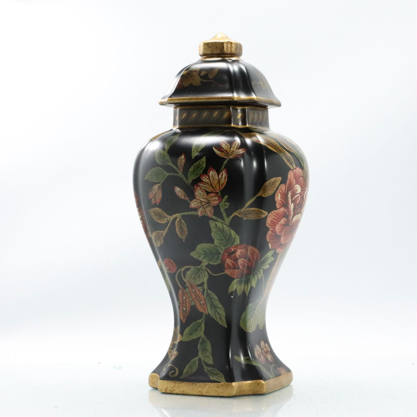 20th C. Decorative Covered Urn Floral All Over Design (1 of 10)
