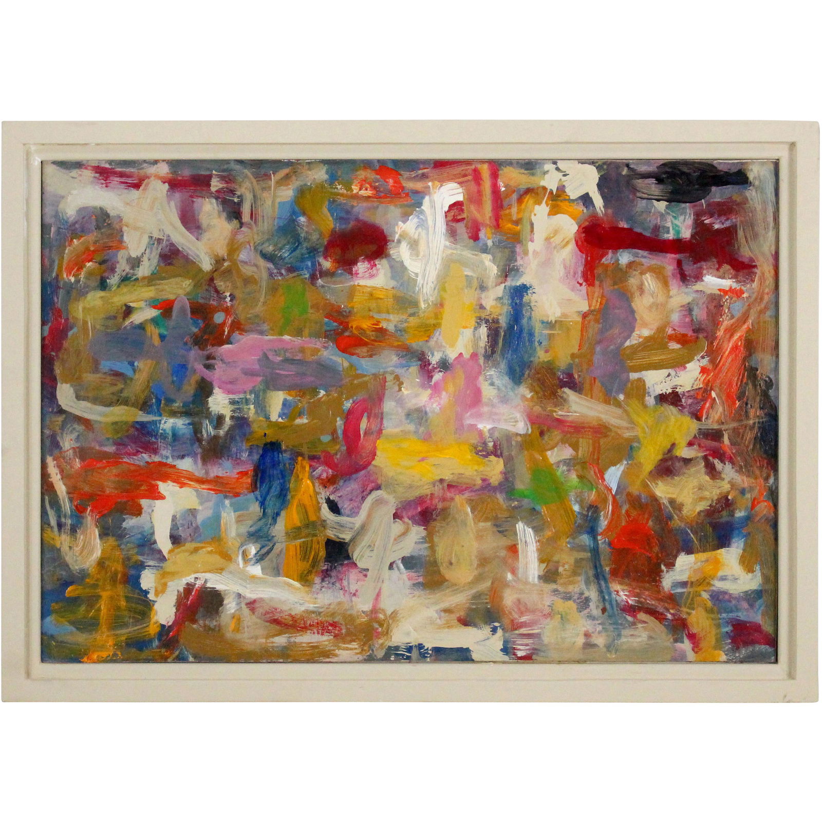 after De Kooning; Abstract Oil on Board Painting (1 of 9)