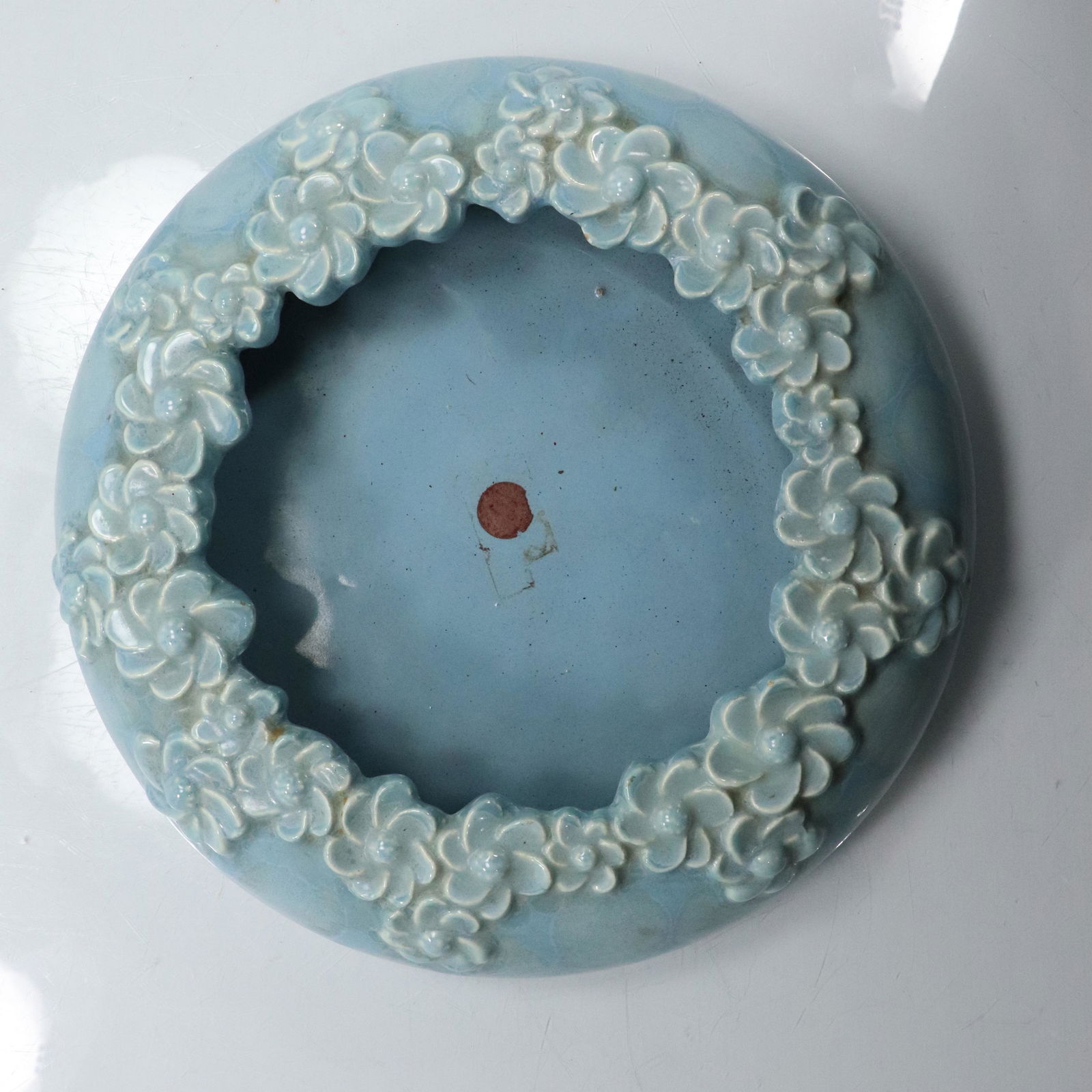 Royal Haeger Blue Pottery Low Squat Planter (1 of 9)