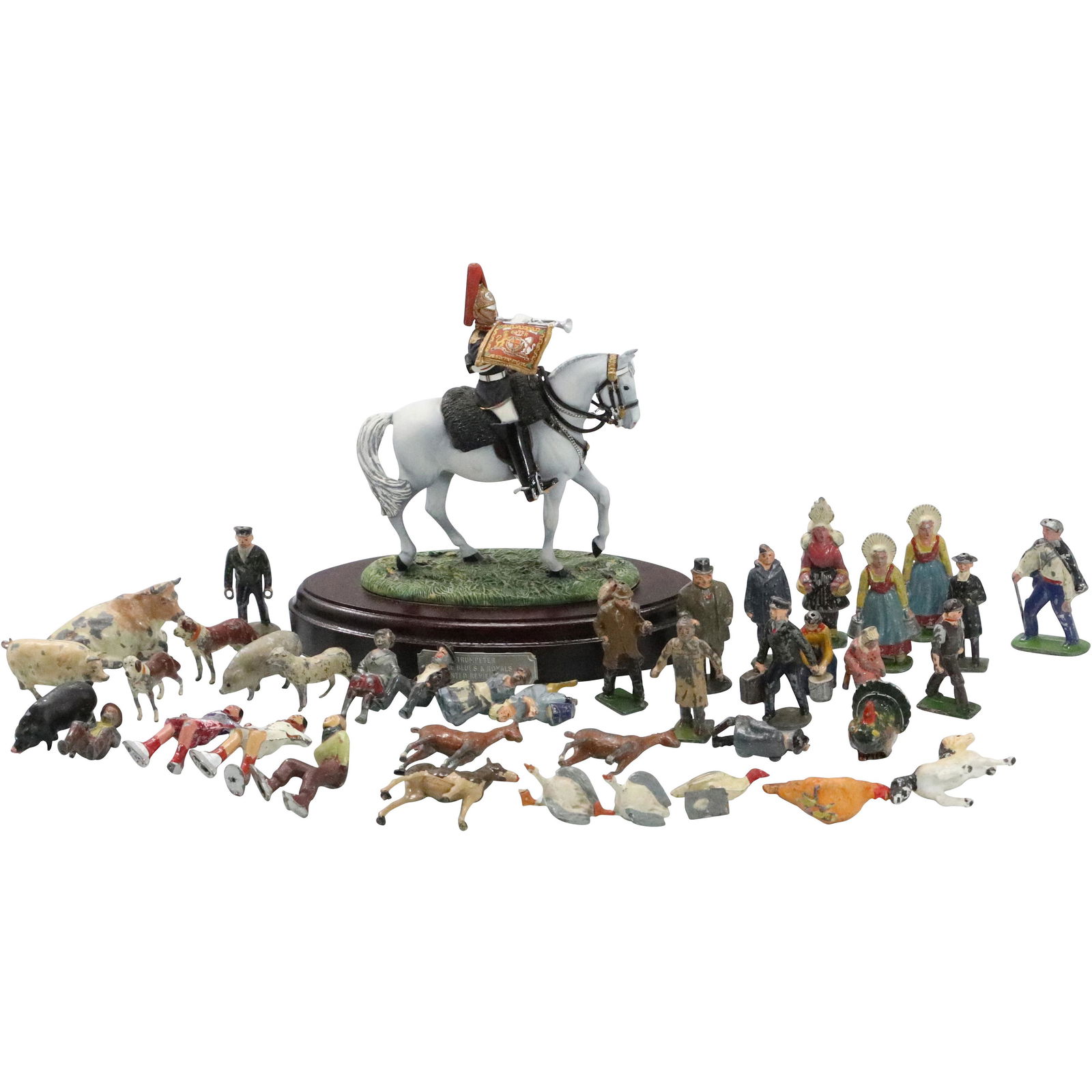 [40] Forty Assorted Leaded Toy Figures Soldiers Animals (1 of 12)
