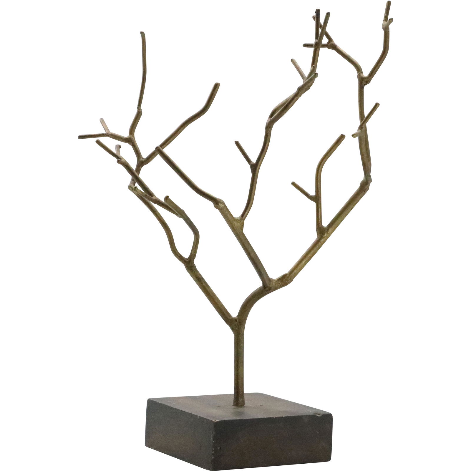 Mid-Century Modern Metal Tree Sculpture in Gold Finish (1 of 8)