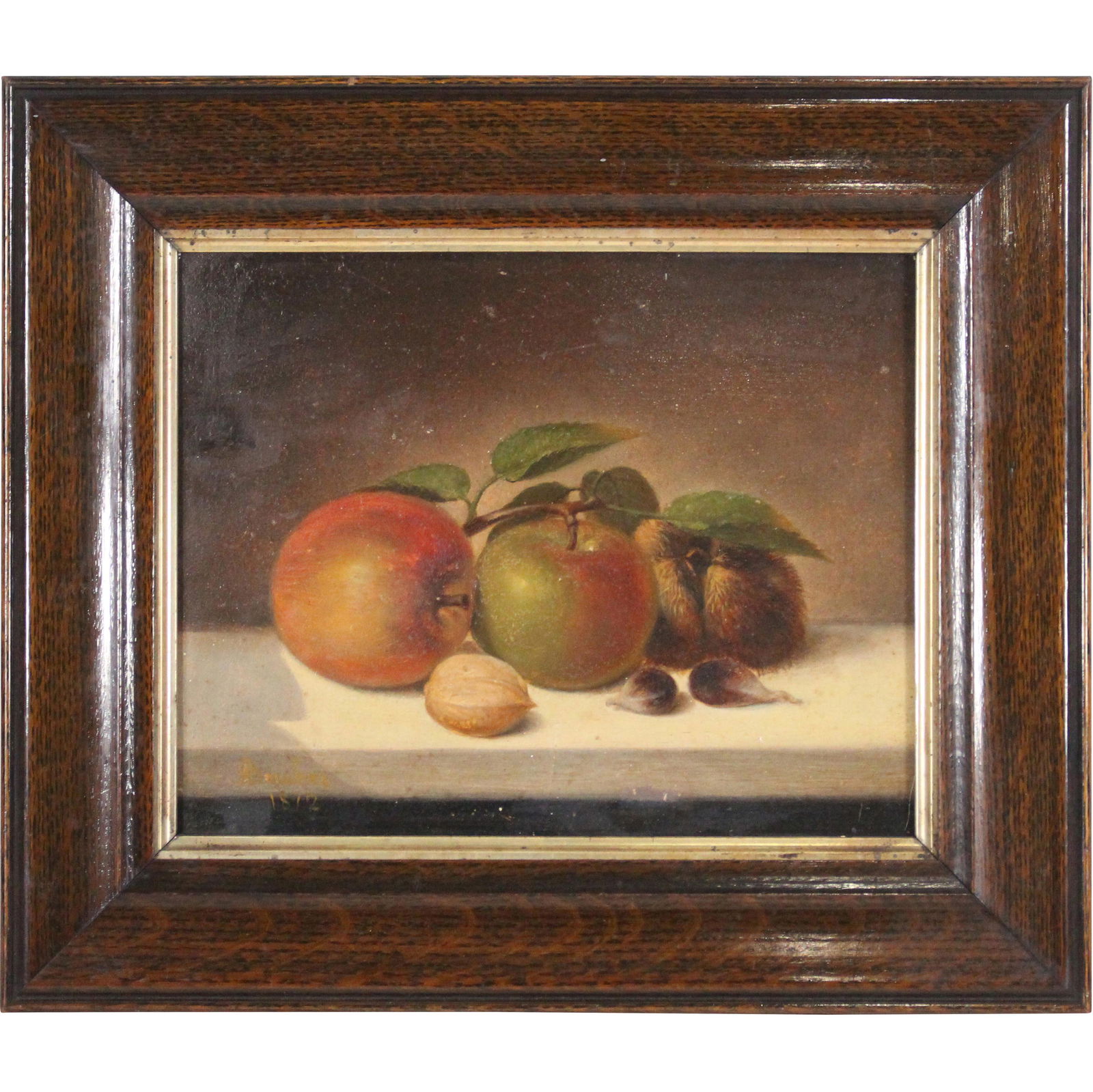 Boucher 1872, Oil Painting Fruit Still Life, Framed (1 of 14)