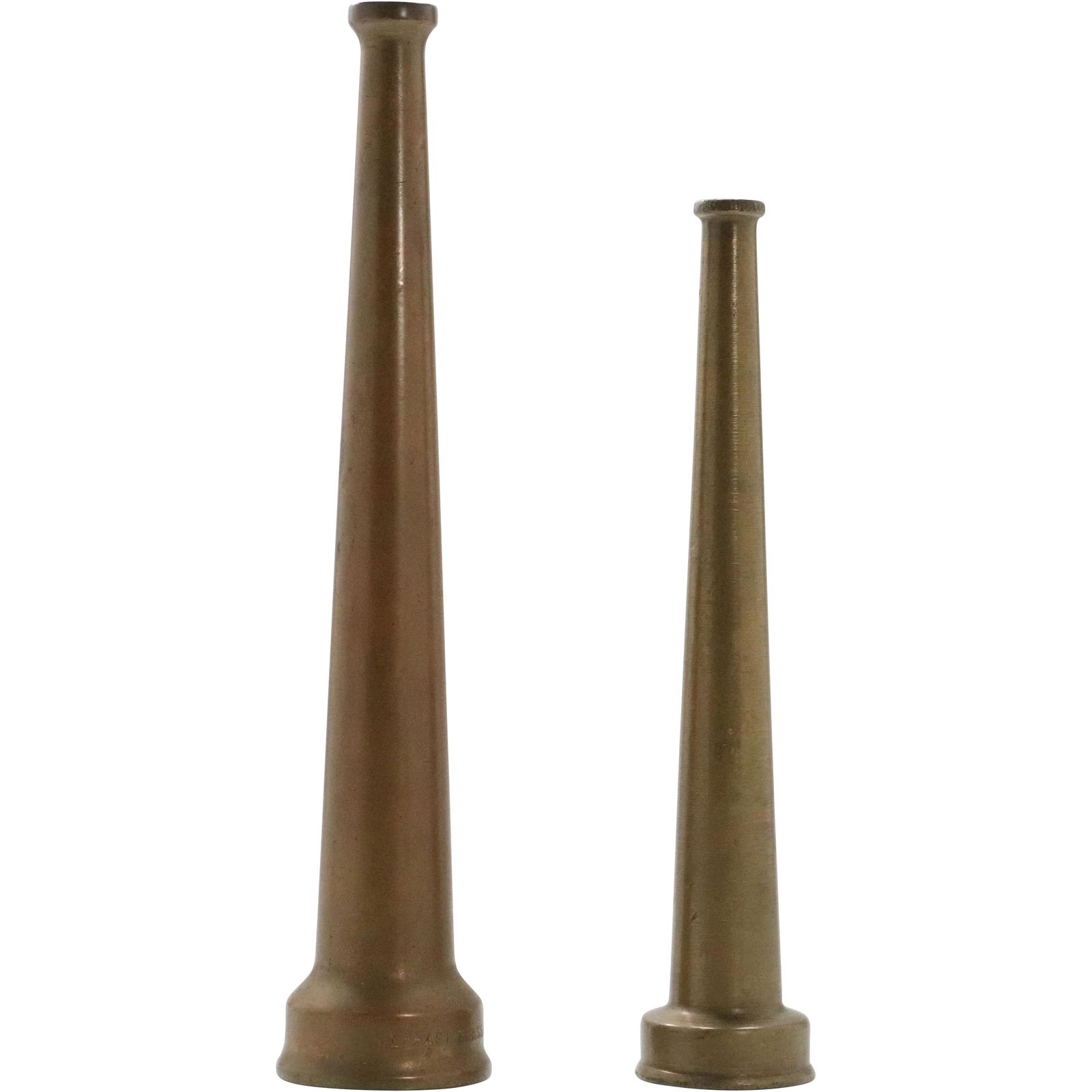 [2] Vintage Solid Brass Fire Hose Nozzles Elkhart Brass (1 of 8)