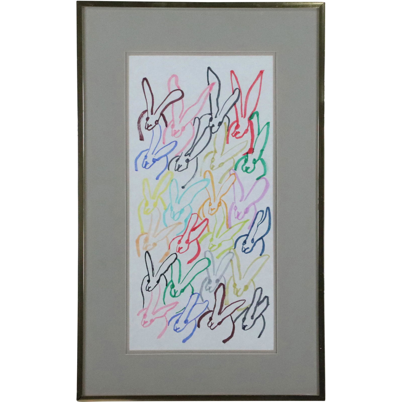 Hunt Slonen, Multi Color Marker Pen, Rows of Rabbits (1 of 10)