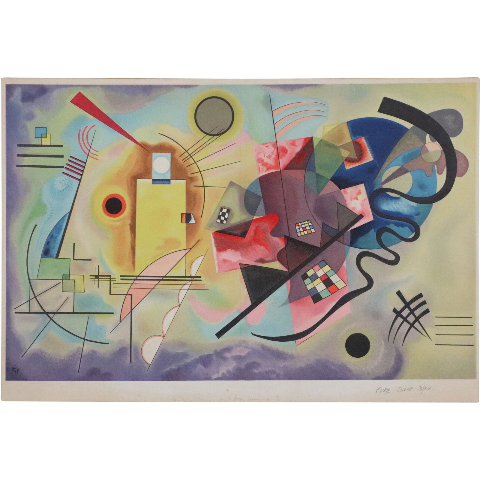 Wassily Kandinsky, Vintage Lithograph Abstract Colorful (1 of 10)
