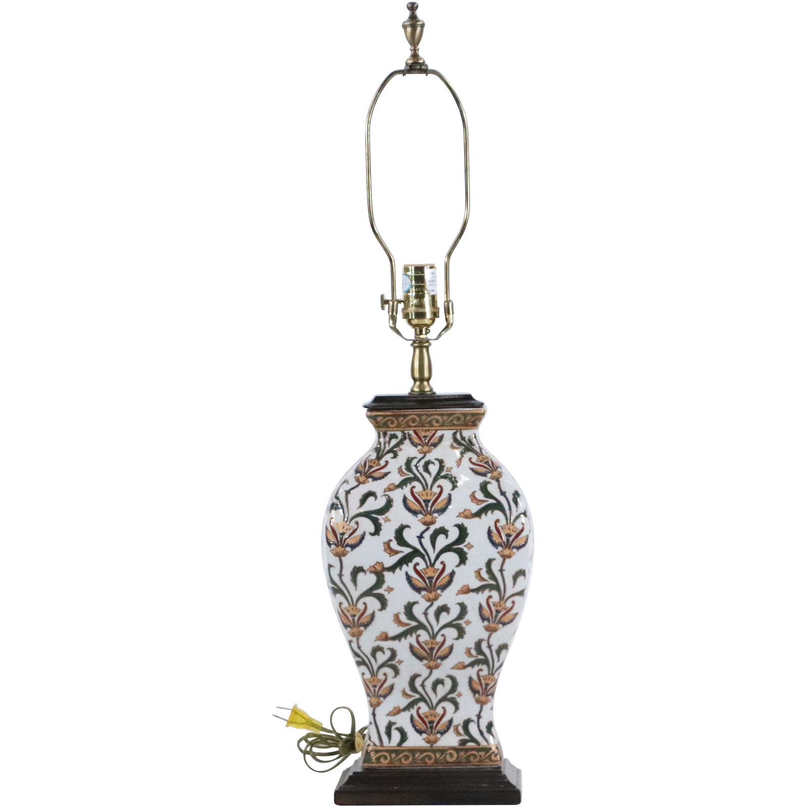 French Faience Fine Porcelain Decorated Table Lamp (1 of 10)