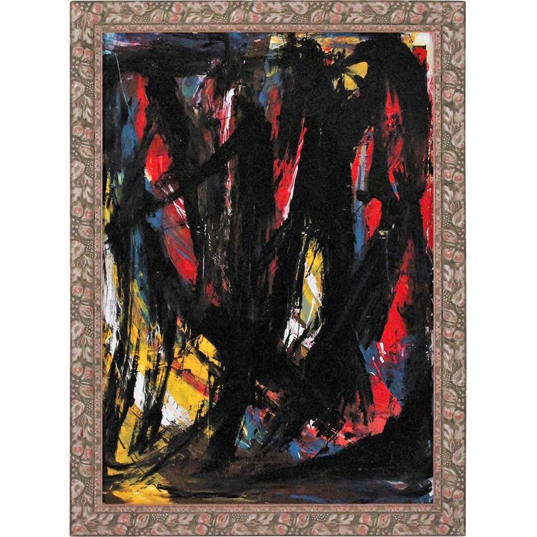 Pulgini, Mid-Century Modern O/b Abstract Expressionism (1 of 8)