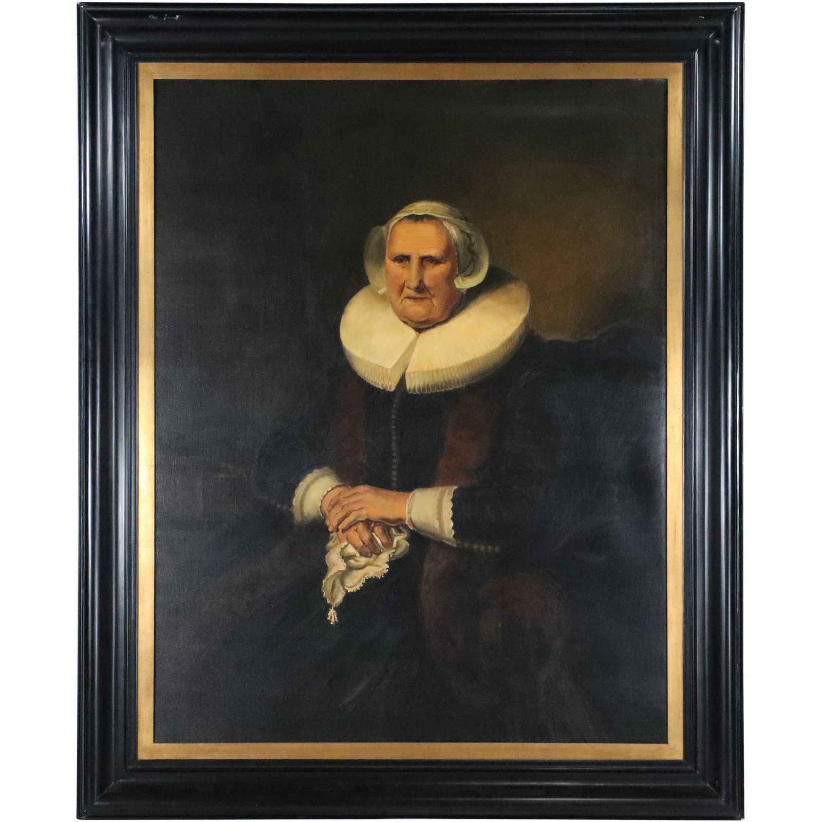 Restored 19th C. Oil Painting Elder Aristocrat Woman (1 of 10)