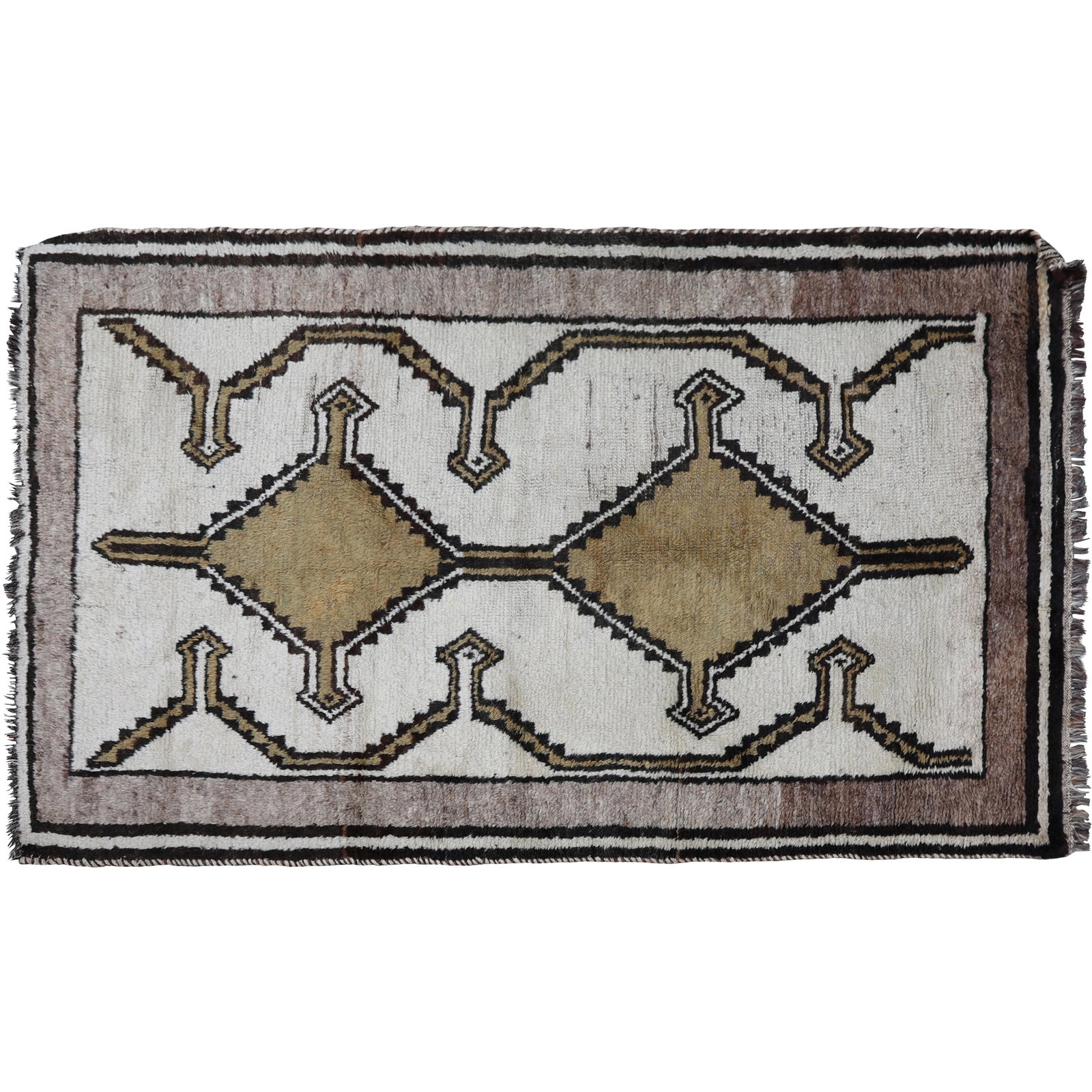 American Indian Navaho Hand Made Wool Rug - Clean (1 of 14)