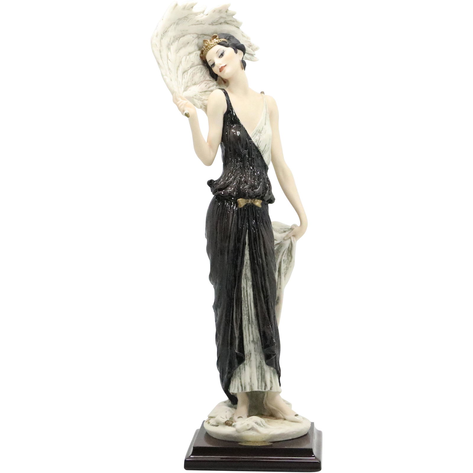 Giuseppe Armani, Italian Art Deco Girl Figure Florence: Giuseppe Armani, Italian Art Deco Girl Figure Florence. Signed and with labels. Size: 13.75 h 5 w