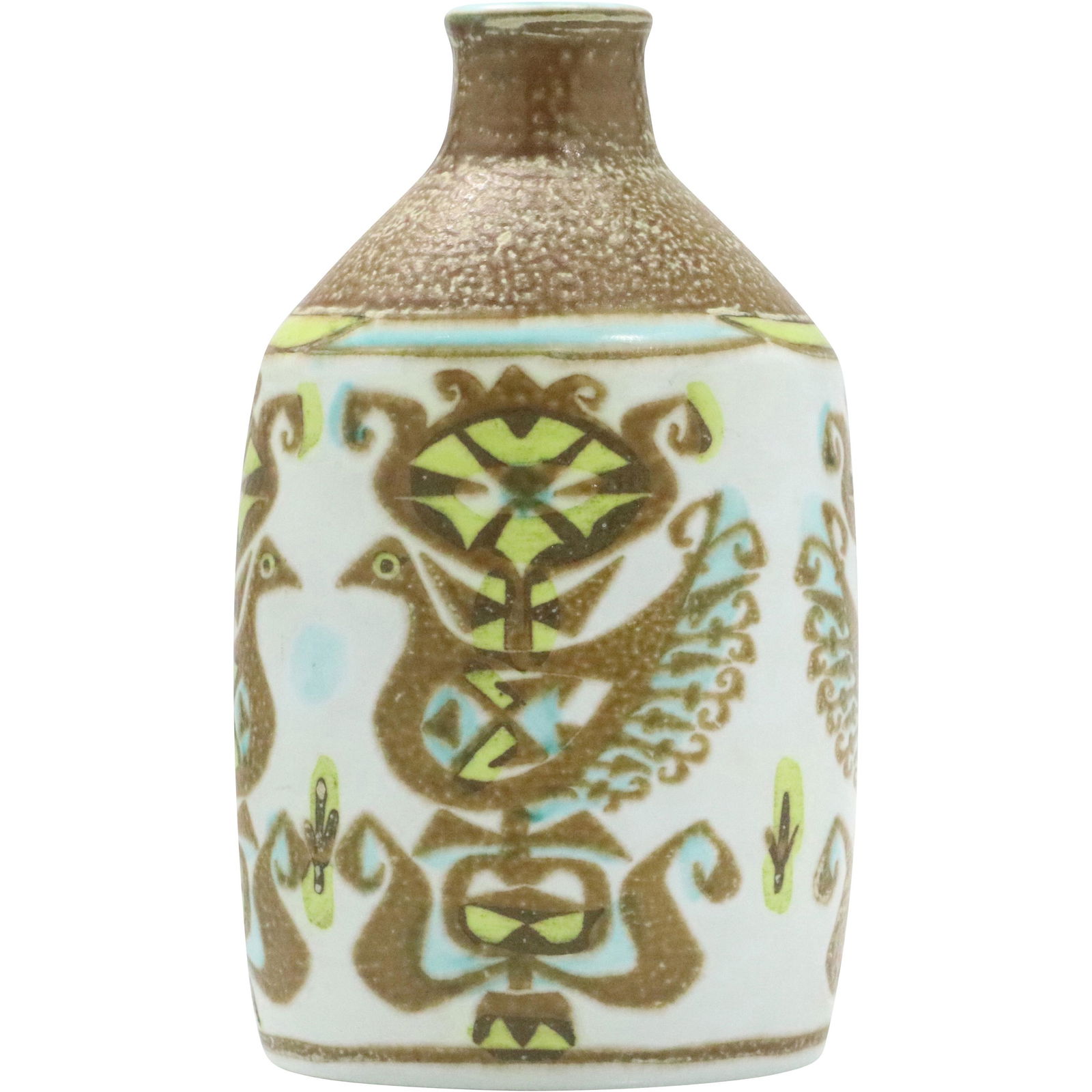 Mid-Century Royal Copenhagen Bottle Shaped Vase Bird (1 of 9)