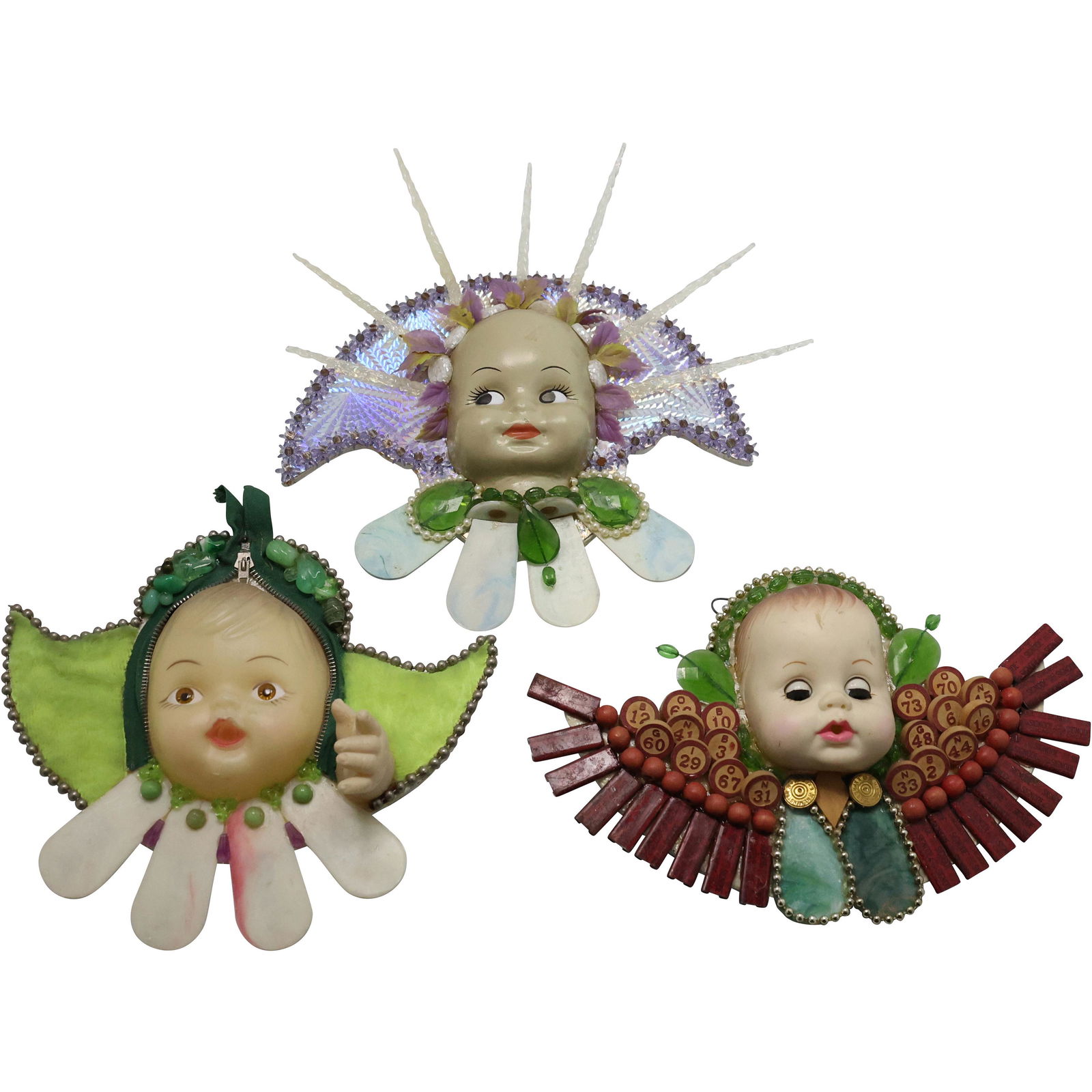 [3] Vintage "Baby Face Angels" Wall Plaques (1 of 10)