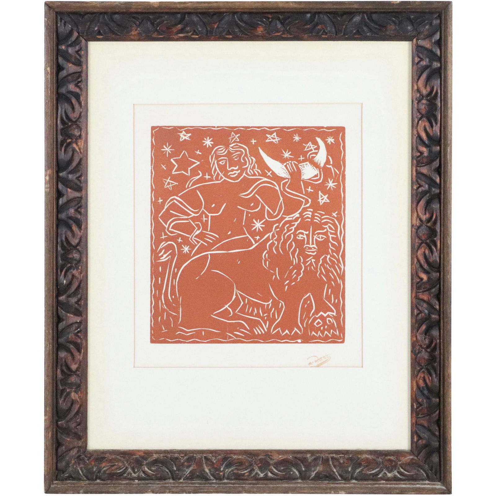 Andre Derain, Wood Engraving, "Zodiac", Artist's Guild (1 of 12)