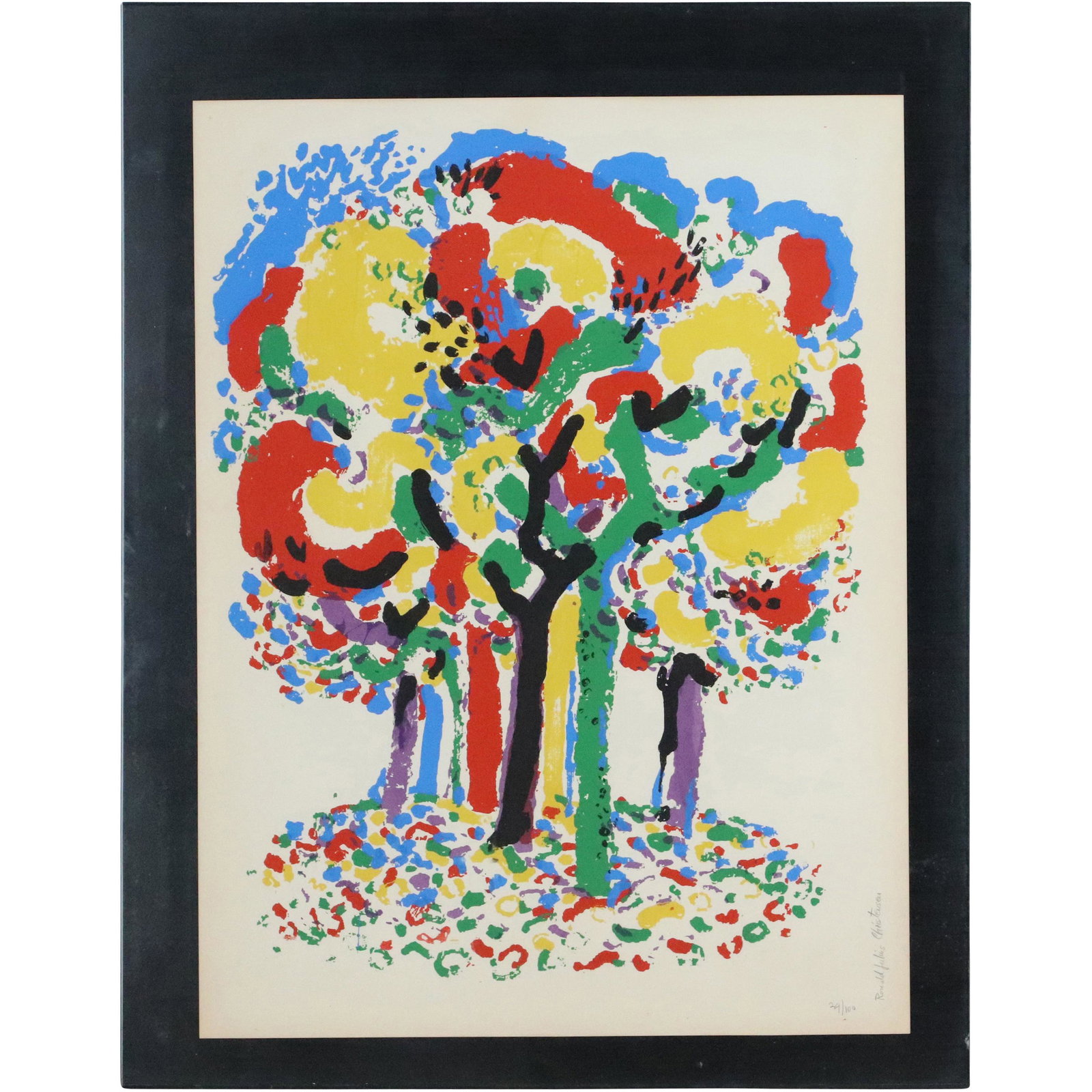 Ronald Julius Christensen, Colorful Trees Lithograph (1 of 11)
