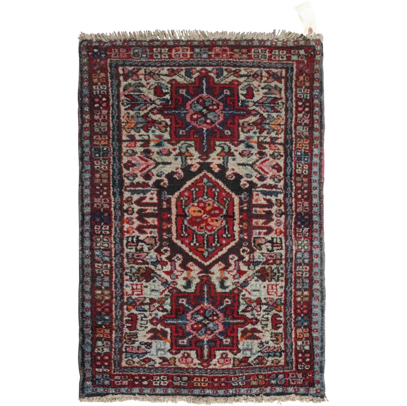 Persian Triple Medallion Oriental Hand Made Scatter Rug (1 of 9)