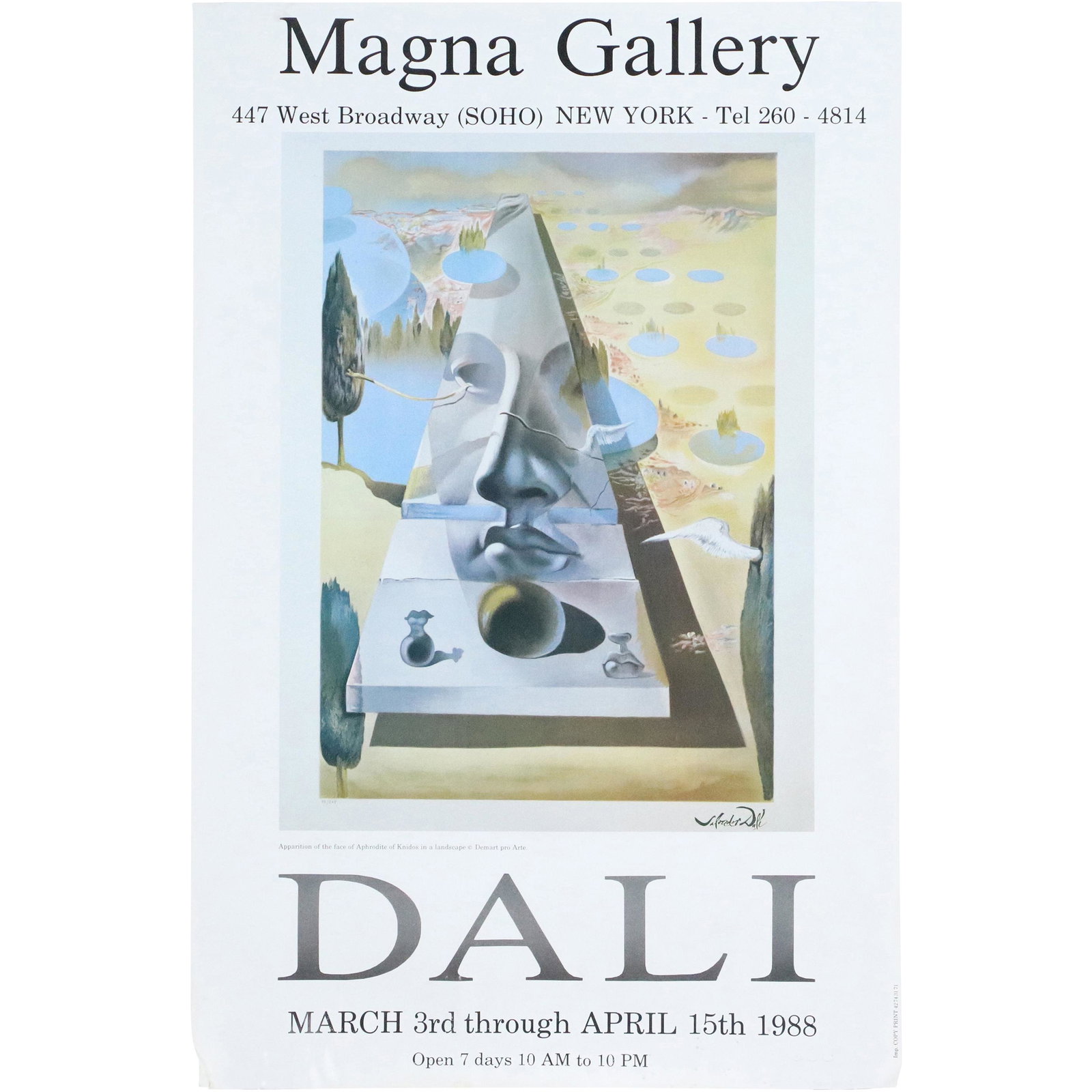 Salvador Dali Exhibition Poster Magna Gallery 1988 (1 of 12)