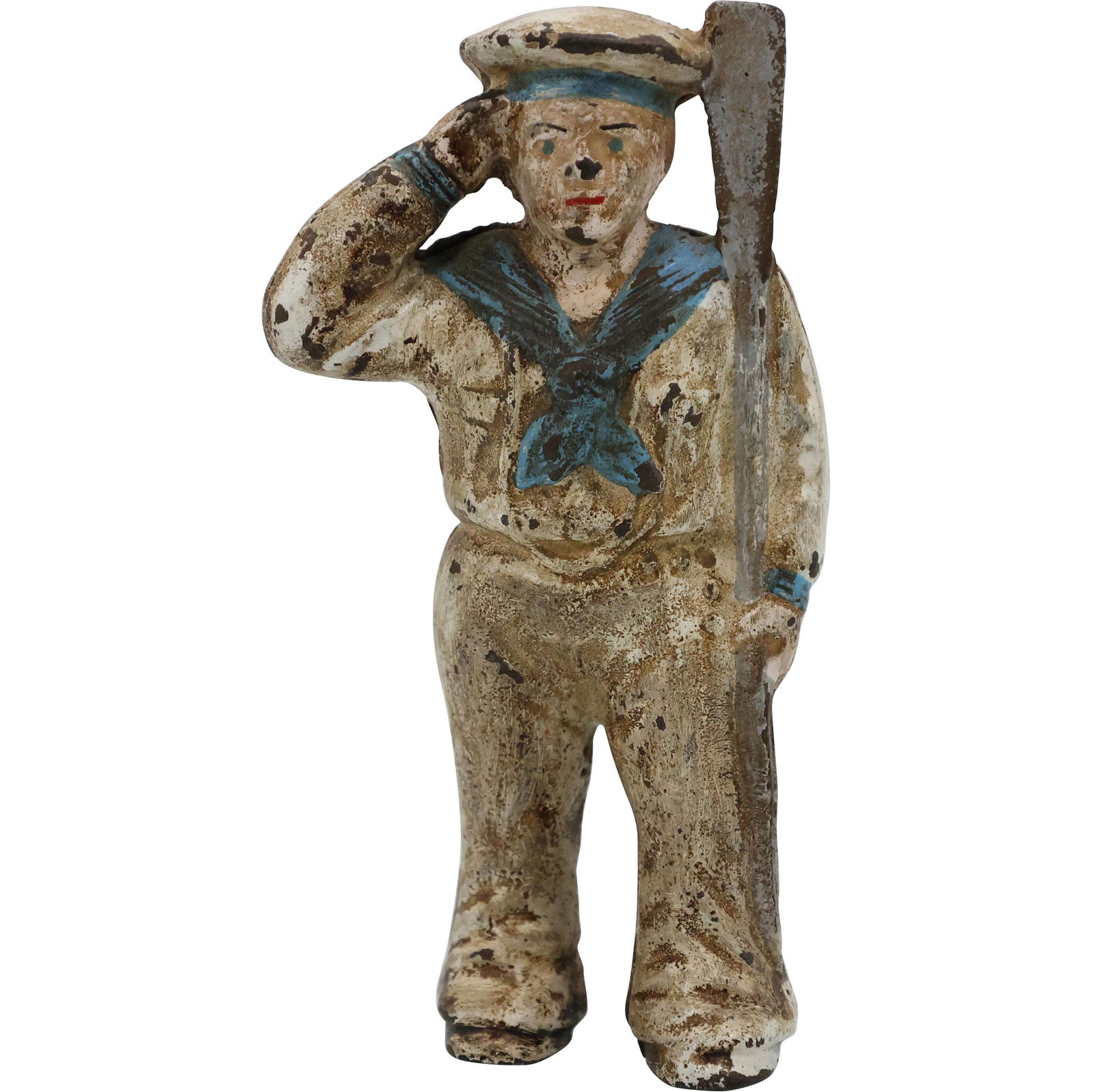 Cast Iron Naval Man Figure Coin Bank (1 of 10)