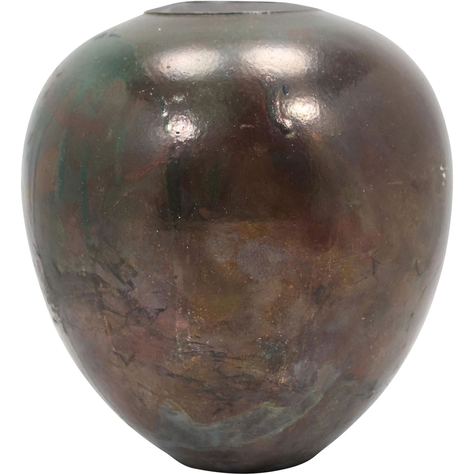 Signed Dark Glazed Studio Art Pottery Vase (1 of 9)