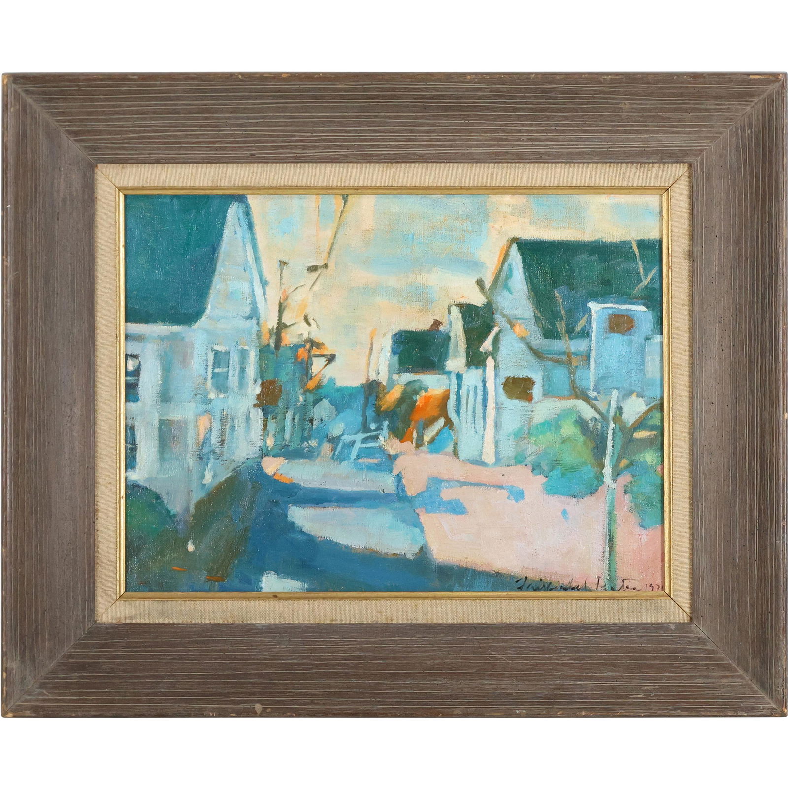 Fairfield Porter(after); Modernist Oil Provincetown (1 of 15)