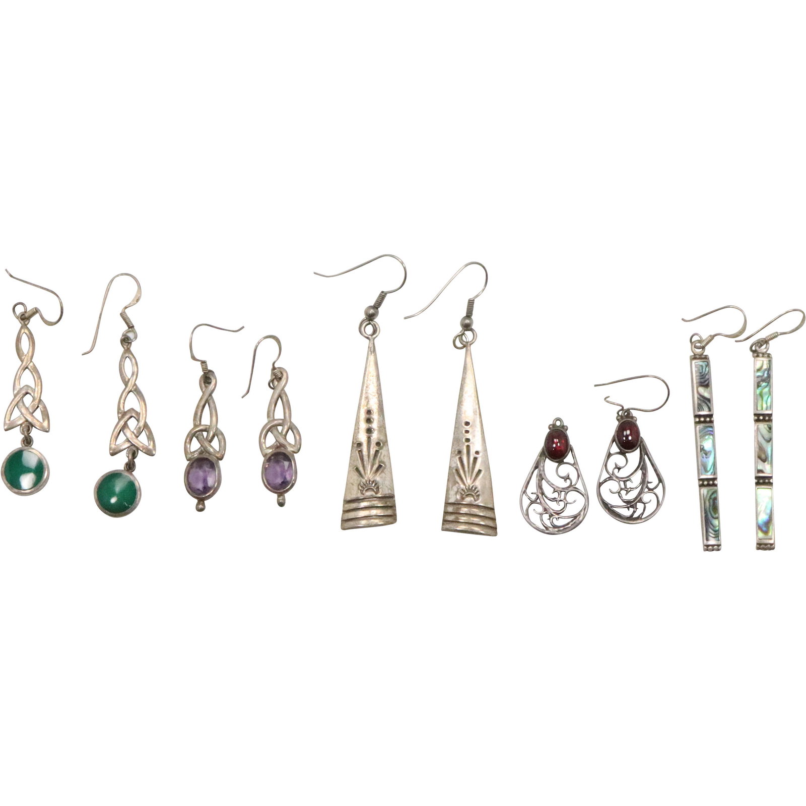 5 Pair Assorted  .925 Sterling Silver Earrings (1 of 17)