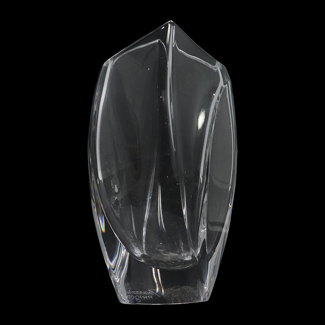 Baccarat France Robert Rigot Crystal Modern Design Vase (1 of 6)