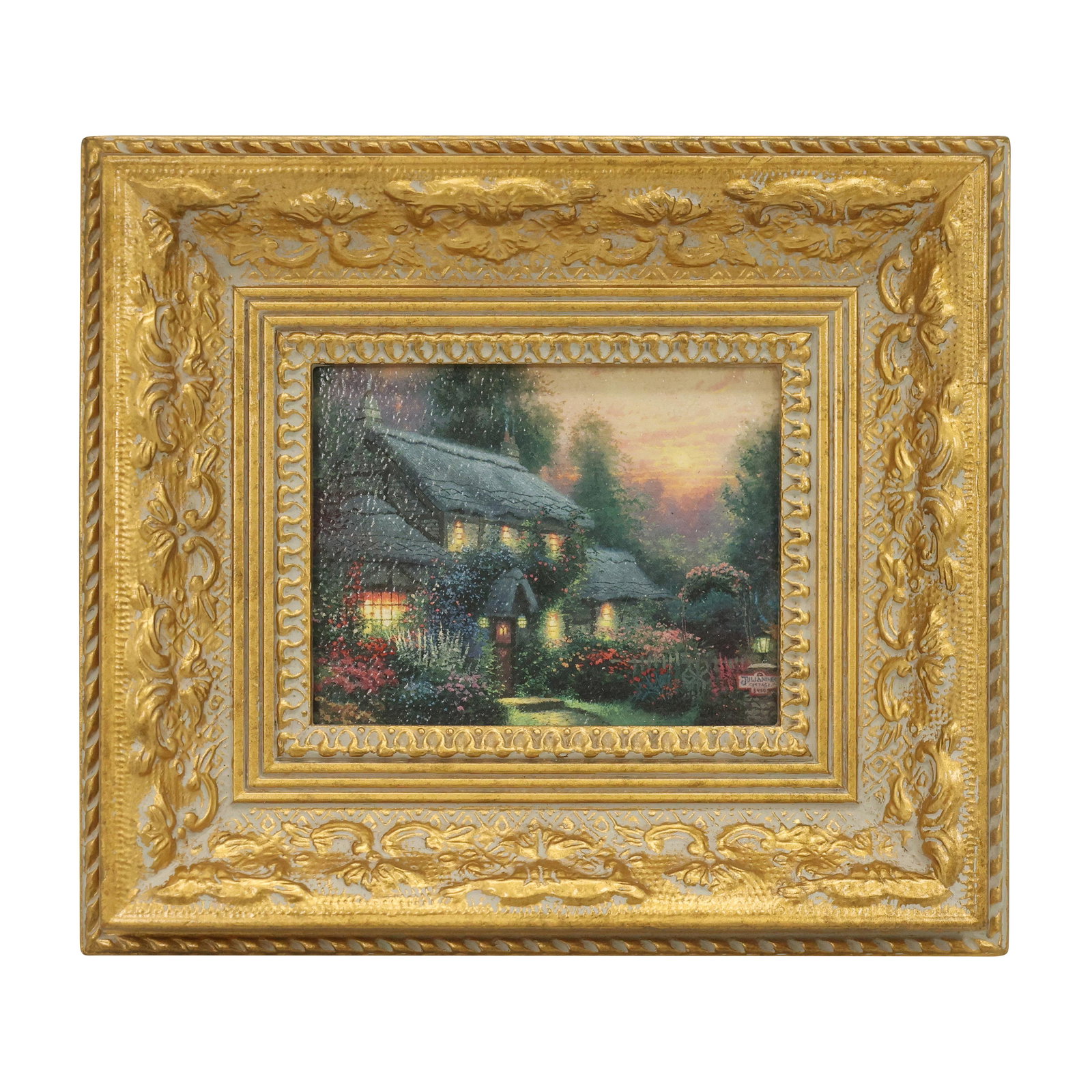 Thomas Kinkade, Small Gold Framed Print with Label (1 of 8)