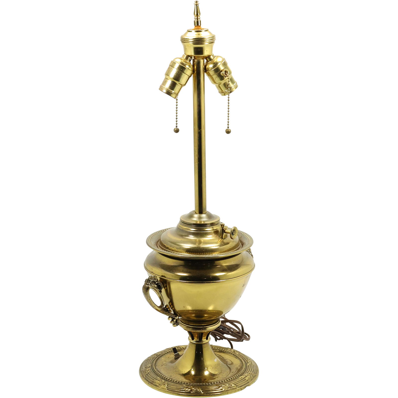BRADLEY & HUBBARD Brass Urn Base Table Lamp "B & H" (1 of 13)