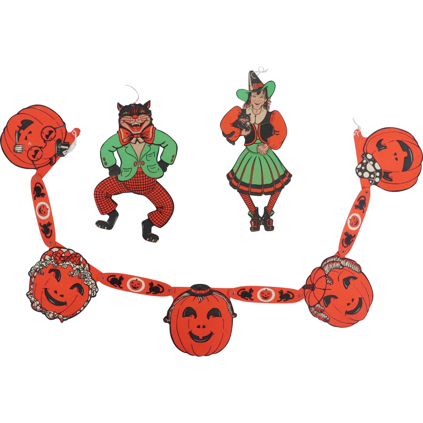 3 Assorted Vintage Halloween Jointed Cardboard Movables (1 of 12)