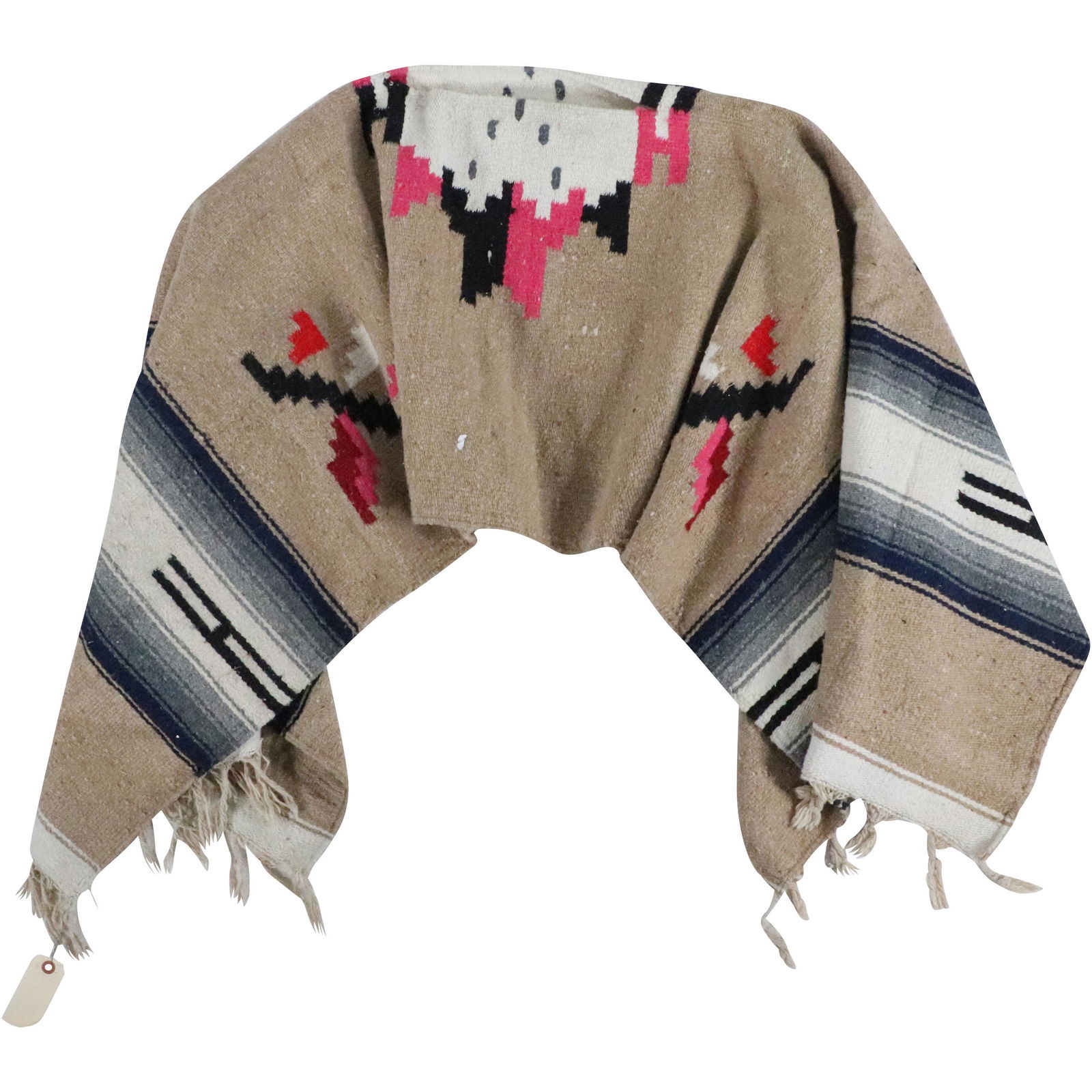 American Indian Loomed Wool Poncho (1 of 9)