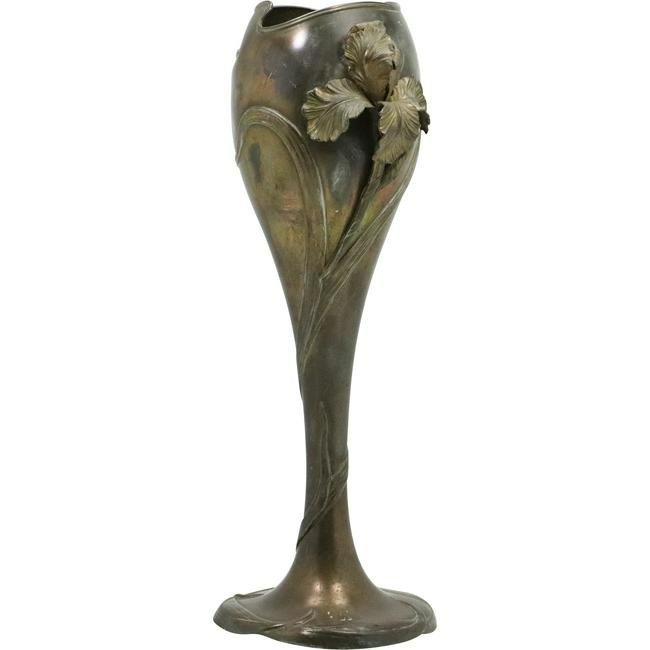 Art Nouveau Silver Plate Flower Form Vase, Homan and Co (1 of 7)