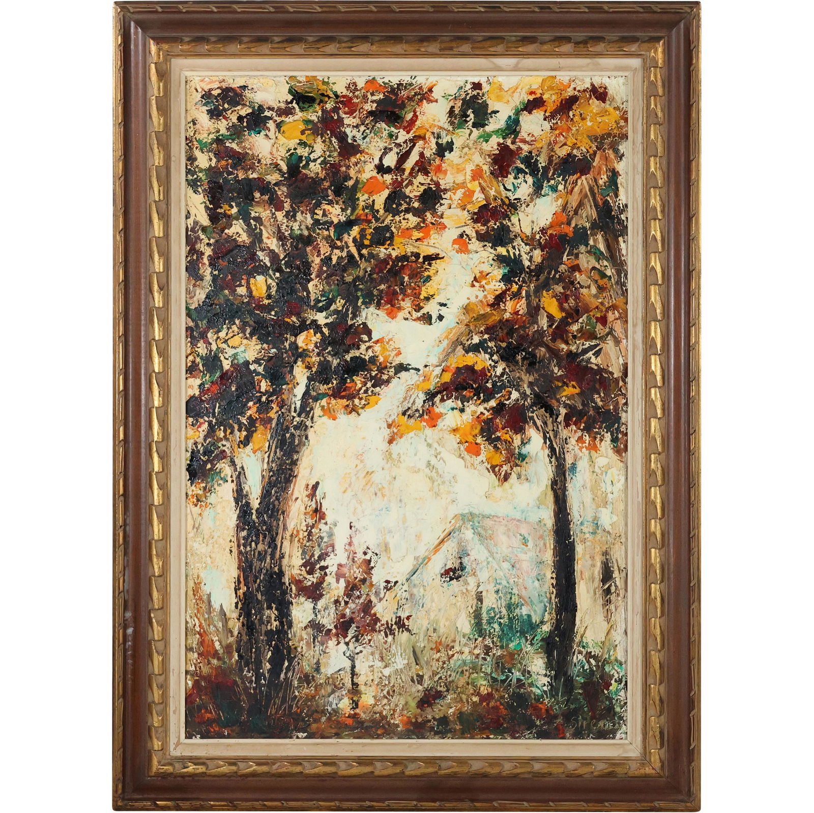 Antonia Sirena, Ob Painting Forest Opening with Cottage (1 of 11)