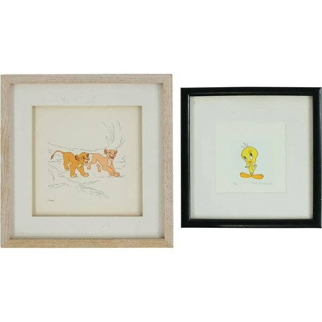 [2] Vintage Lithographs: Simba and Tweety Bird (1 of 11)