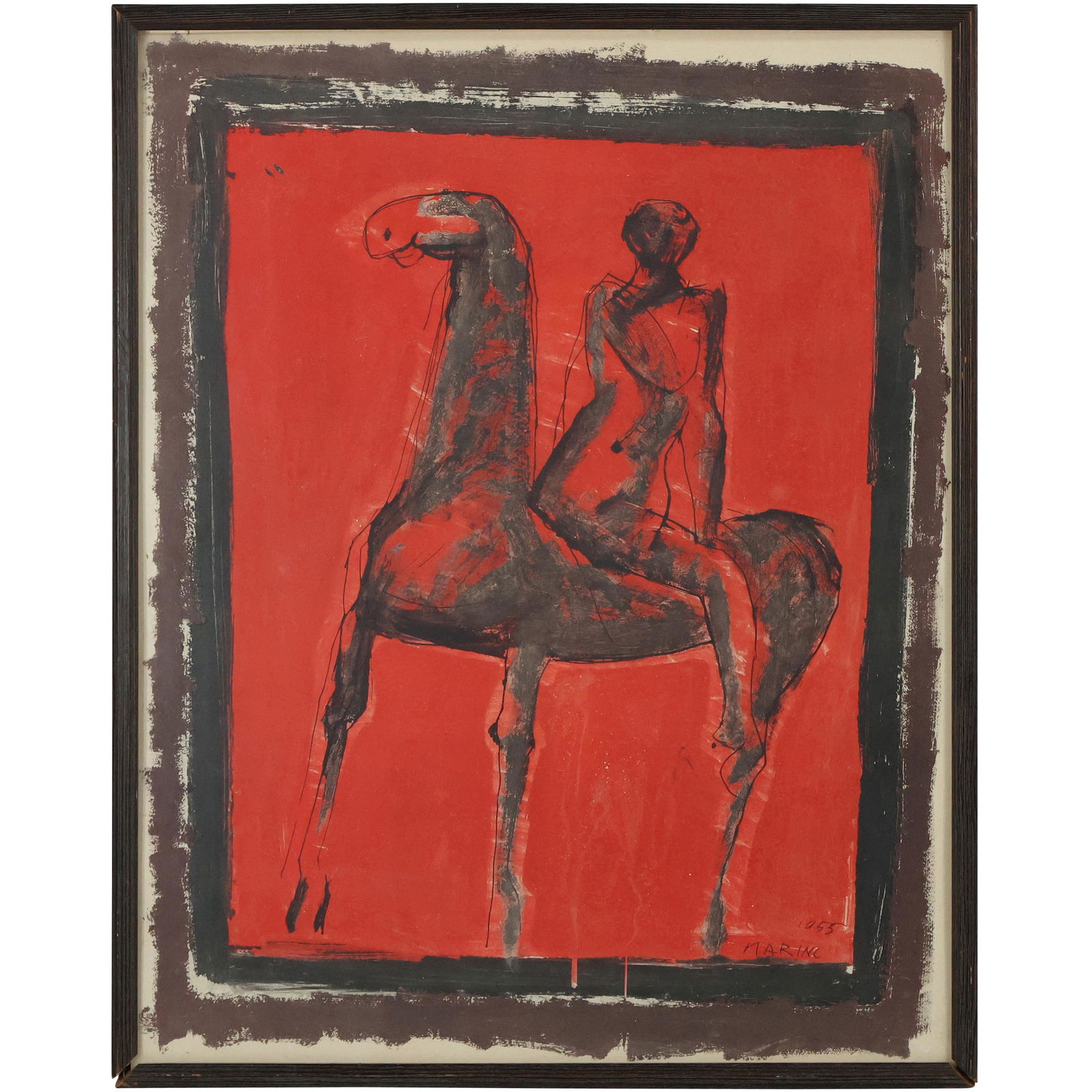 Marino Marini 1955, Vintage Lithograph Abstract Horse (1 of 11)