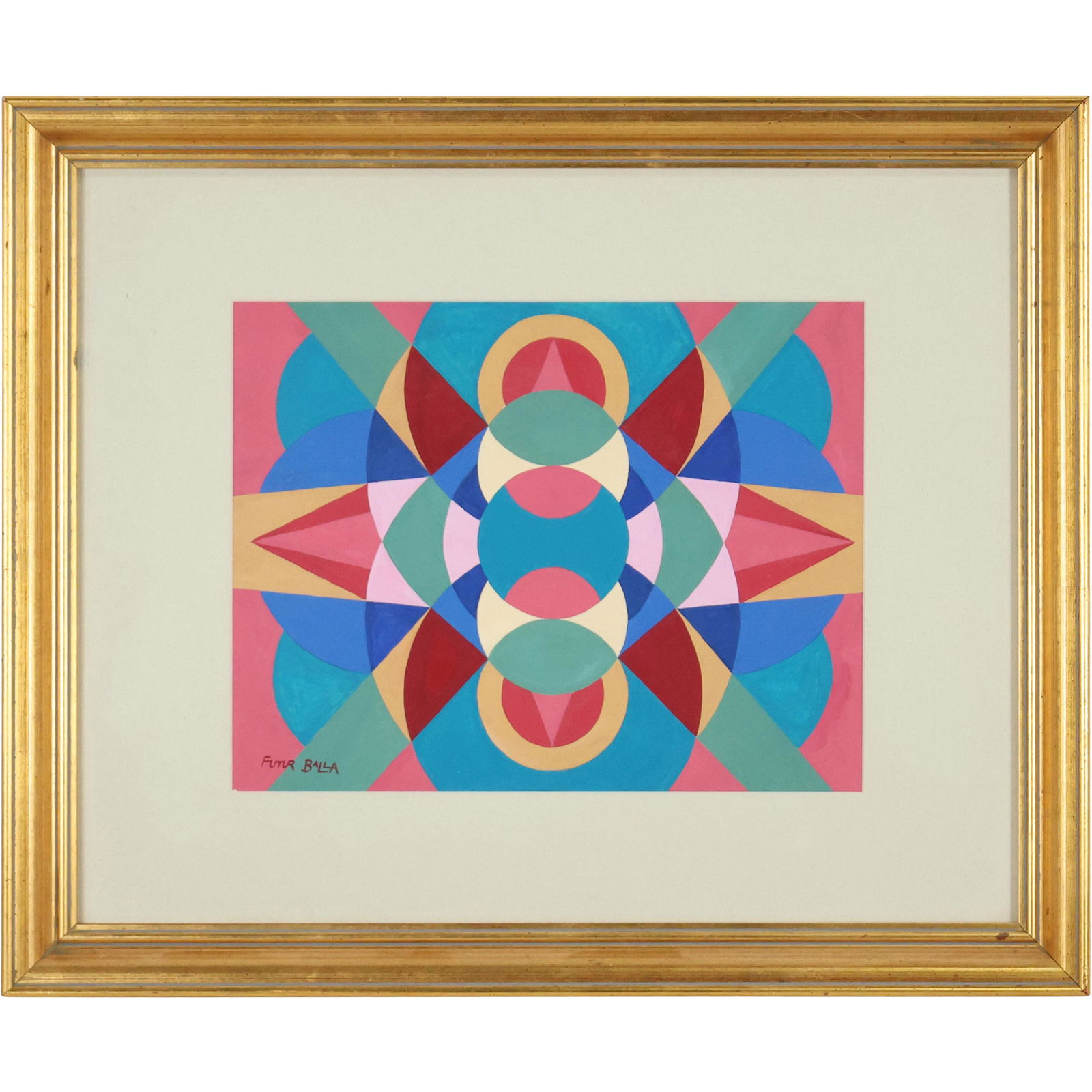 GIACOMO BALLA 1871-1958, gouache Abstract Futuristic (1 of 8)