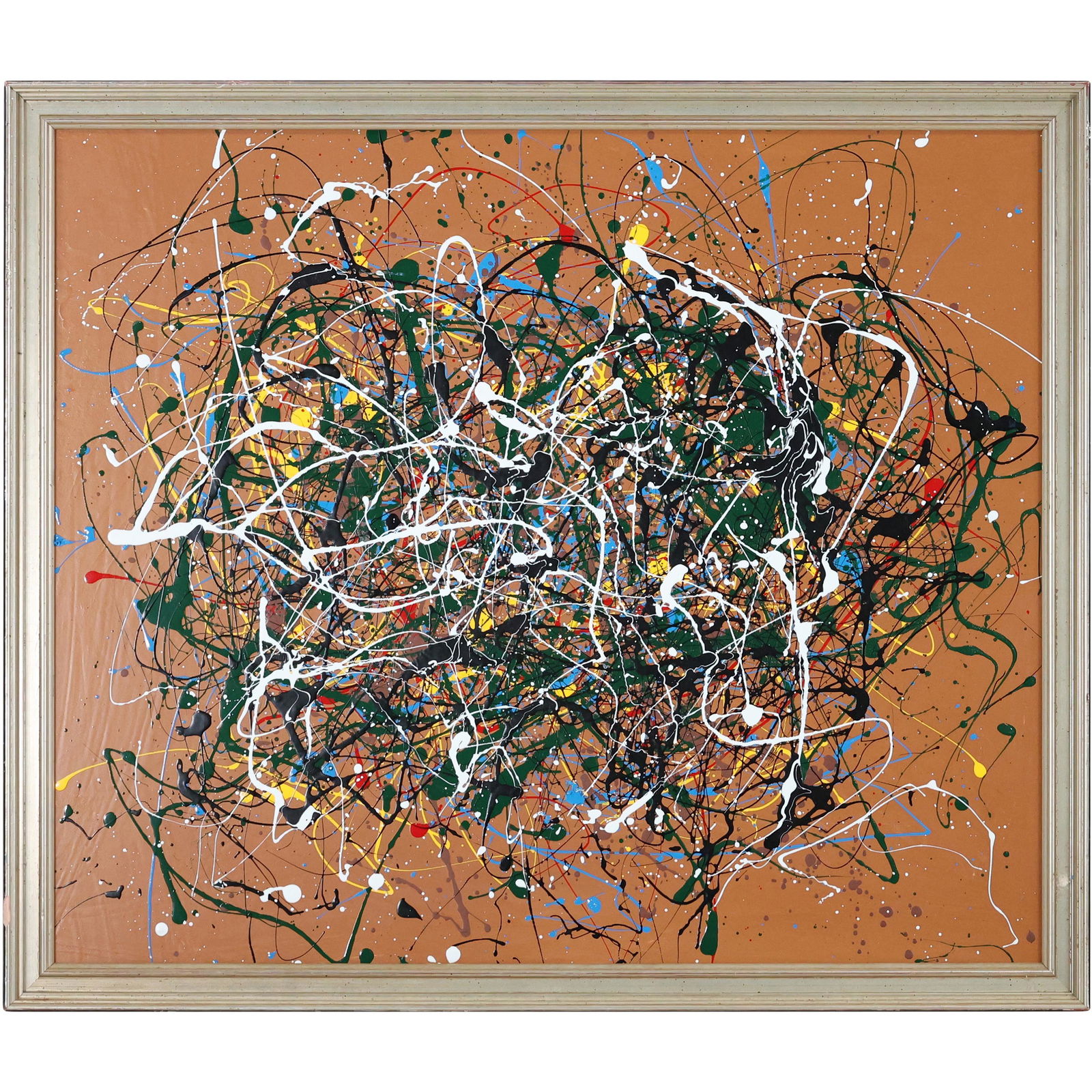Thomas Pulgini, Listed American Abstract Pollock Drip (1 of 10)