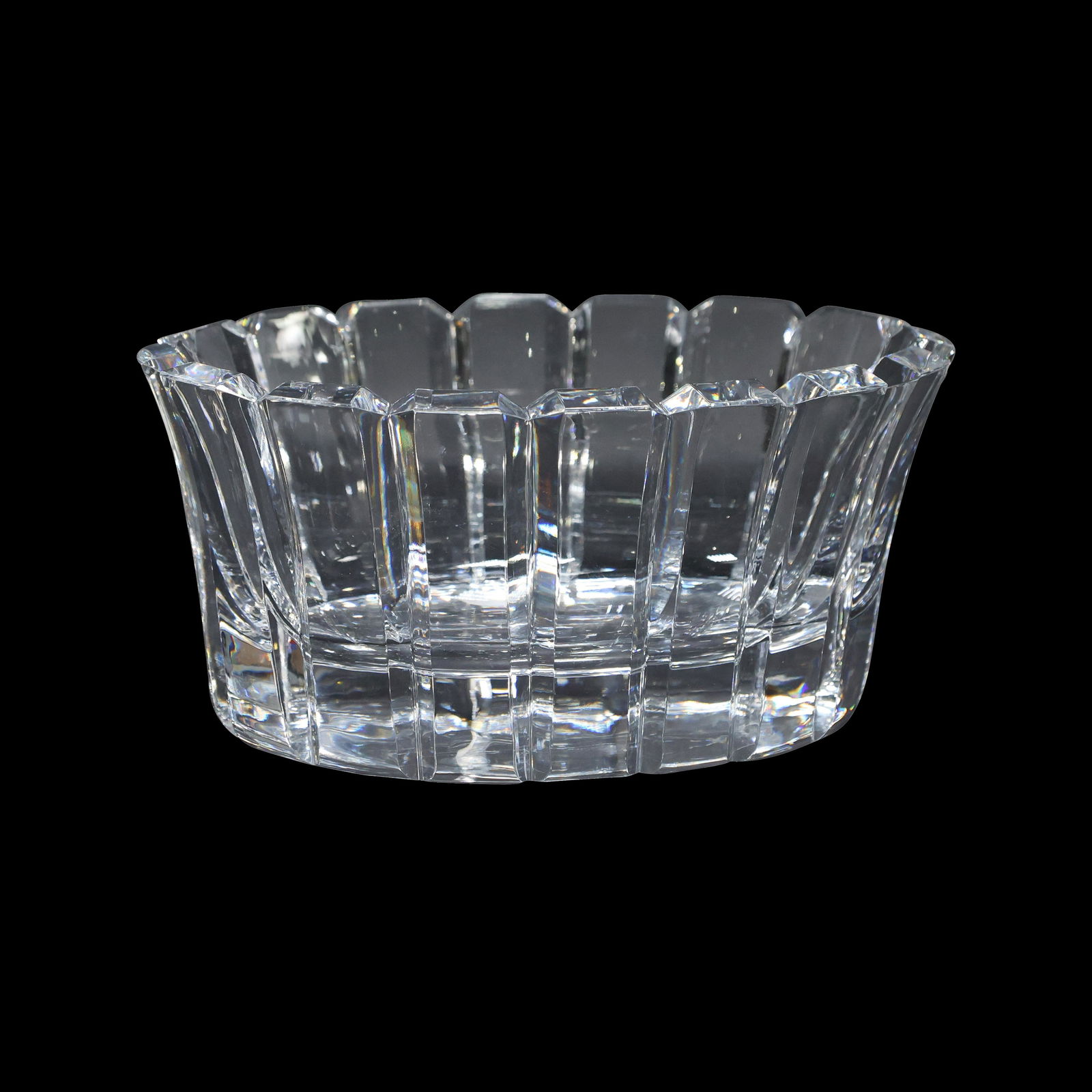 Orrefors,  Signed Heavy Crystal Glass Bowl (1 of 4)