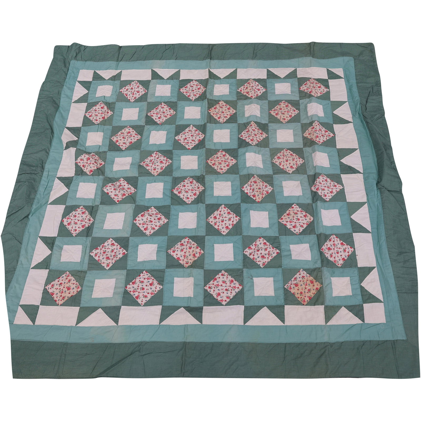 Patchwork Quilt Coverlet (1 of 7)