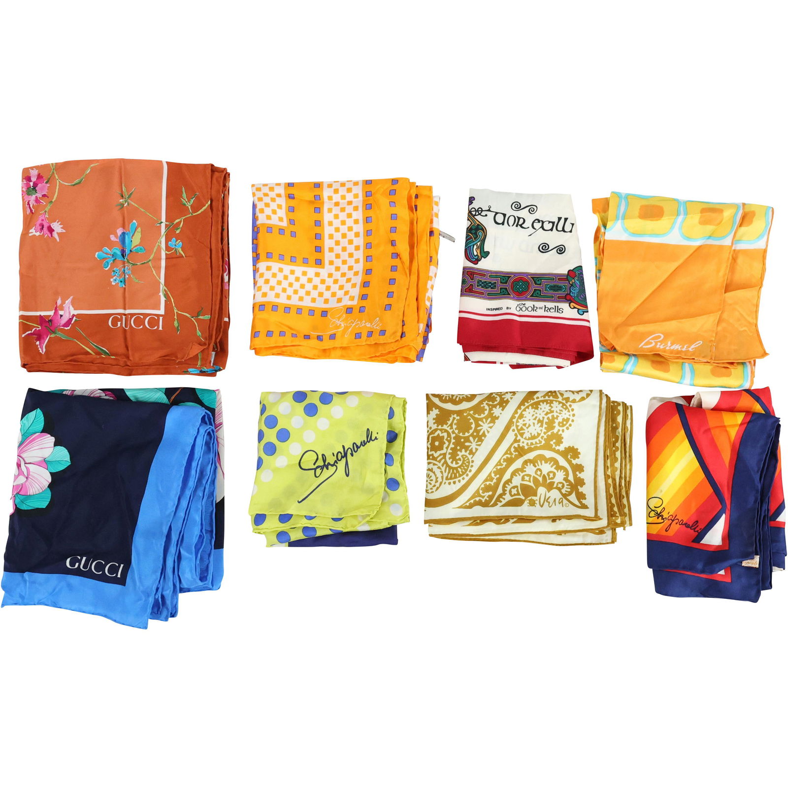 [7] Assorted Silk Scarfs to include Gucci (1 of 17)