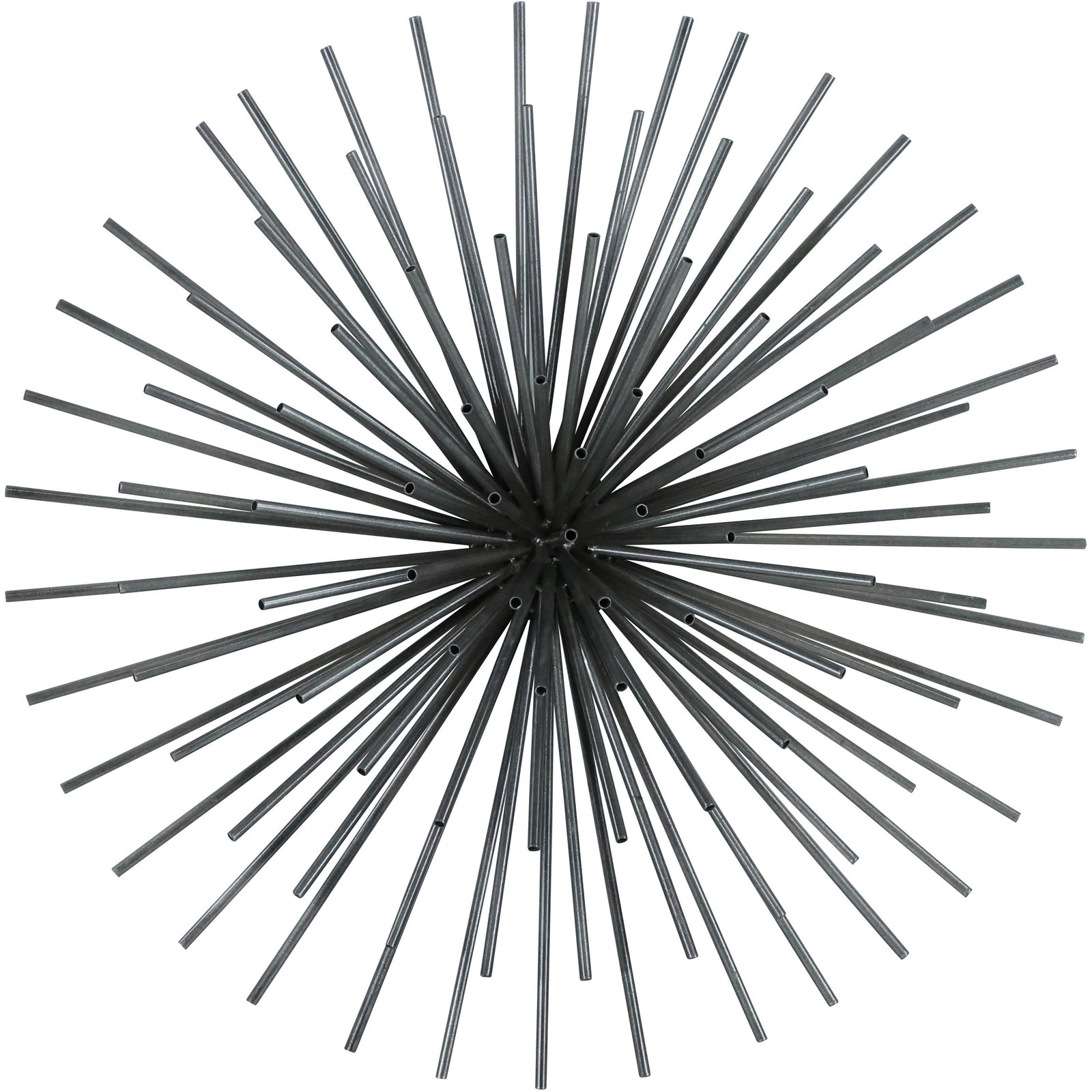 Modern Design Tube Metal Starburst Wall Sculpture (1 of 7)