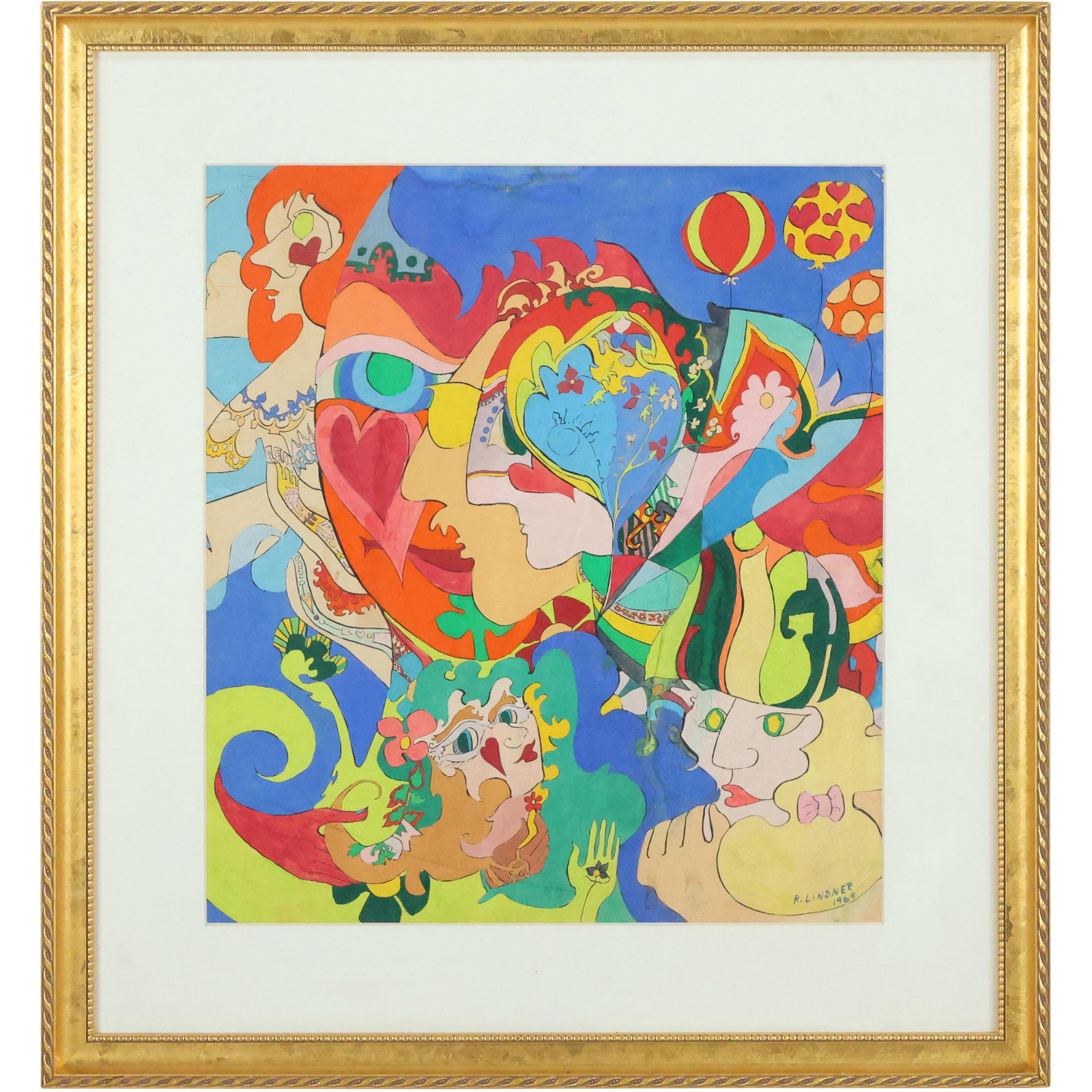 Richard Lindner; 20thC. Pop-Art Gouache Composition (1 of 19)