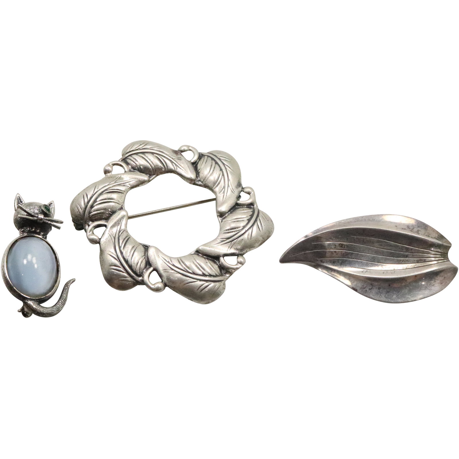 [3] Signed Danecraft Sterling Silver Assorted Brooches (1 of 9)