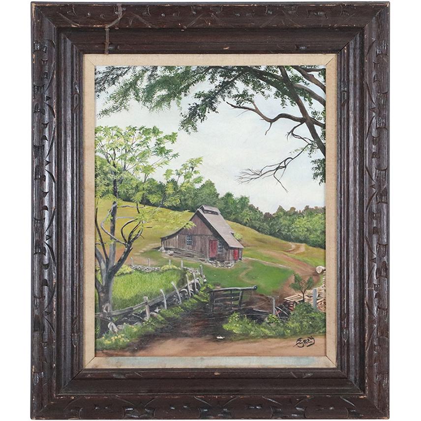 Gray, Oil Painting The Old Homestead in Landscape (1 of 7)