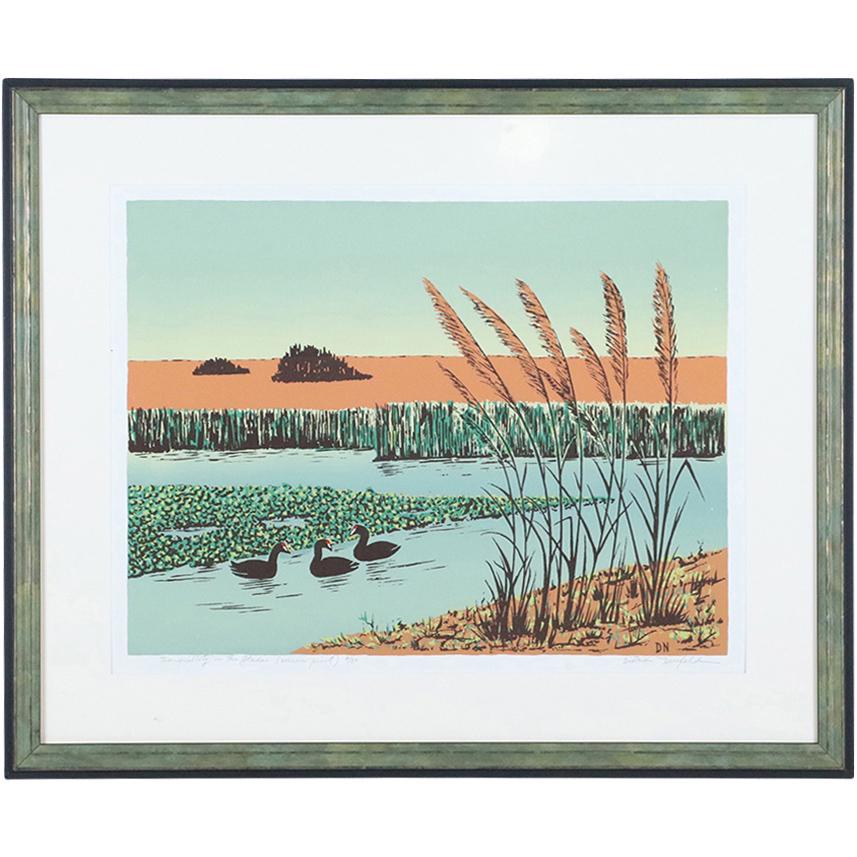 Dietrich Neufeld Screen Print Tranquility in the Glades (1 of 10)