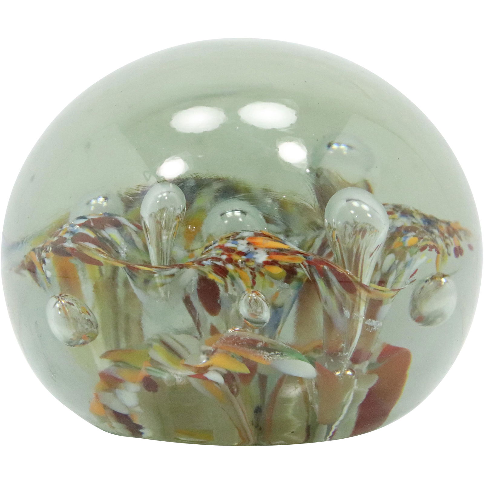 Large Murano Art Glass Paperweight Internal Decoration (1 of 9)